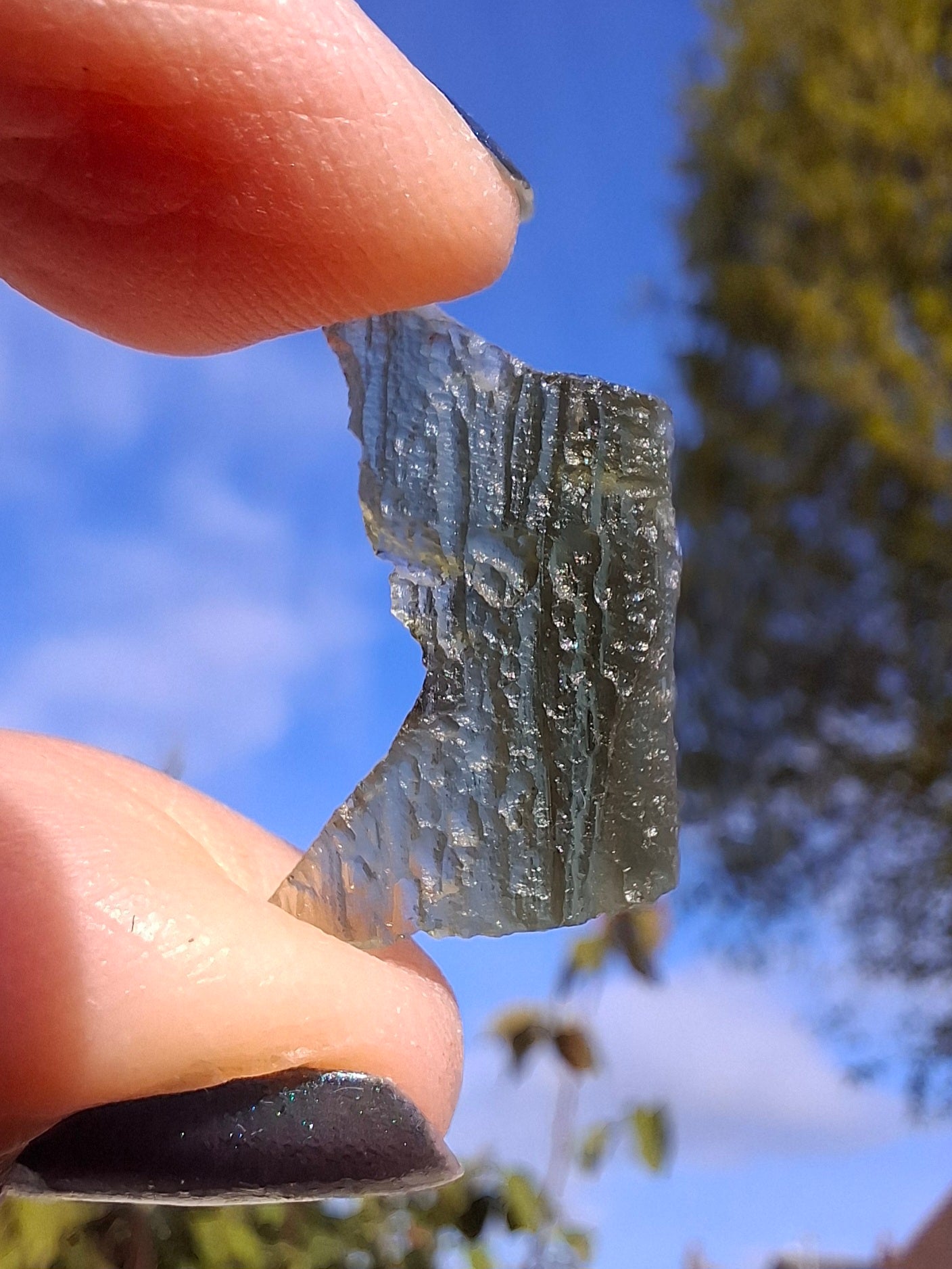 Moldavite Piece, 1.07g, Tektite (Ref: 1394)