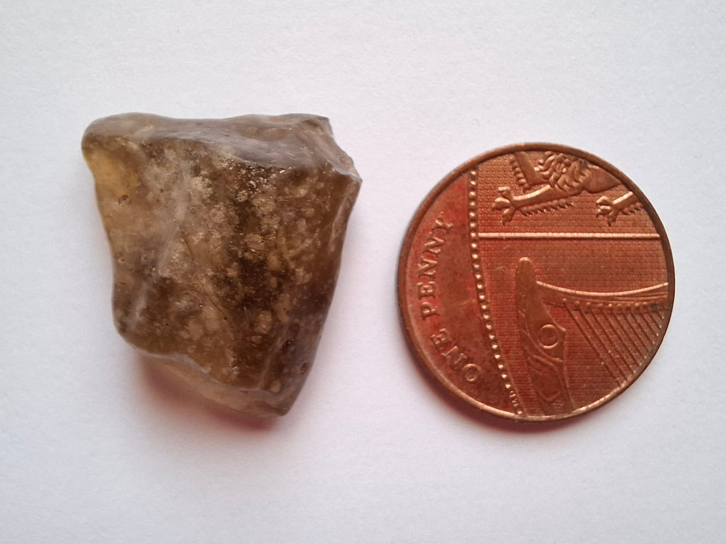 Libyan Desert Glass (darker) Piece, 3.40g, Tektite (Ref: L1362)