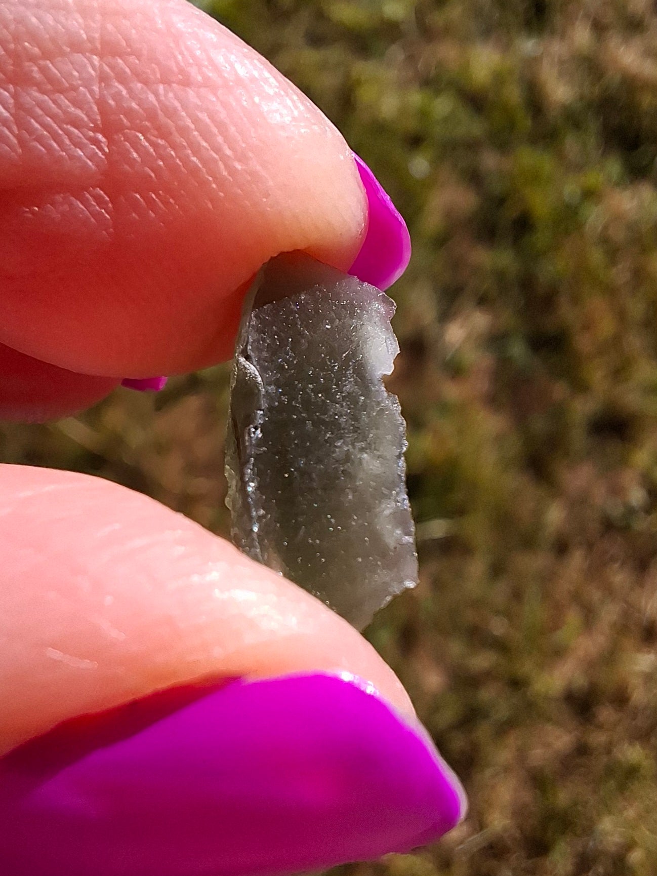 Moldavite Piece, 0.79g, Tektite (Ref: 1441)