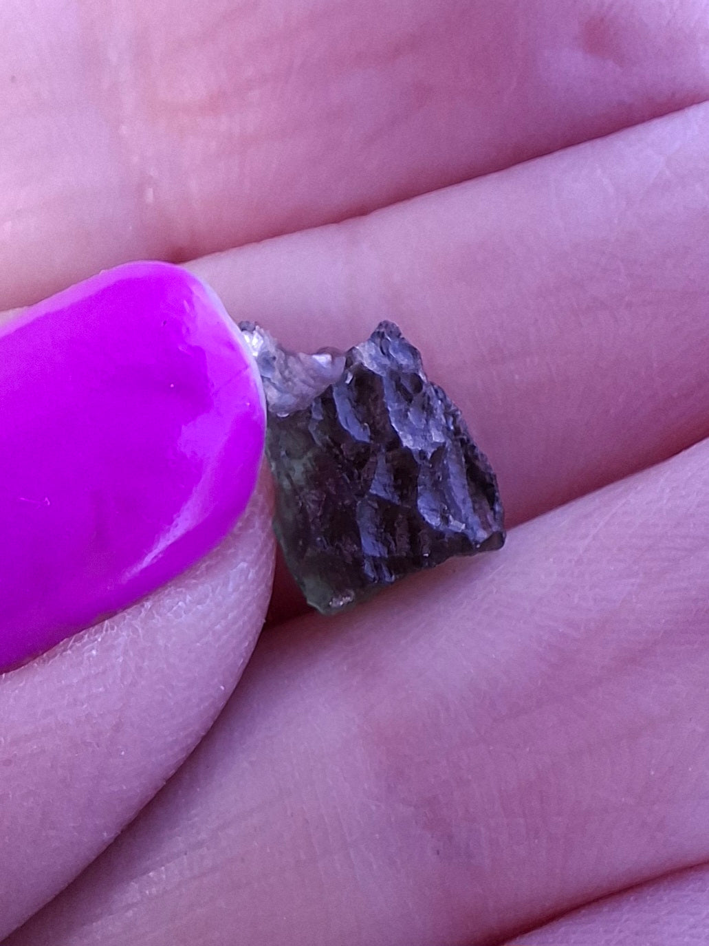 Moldavite small Piece, 0.40g, Tektite (Ref: 1458)