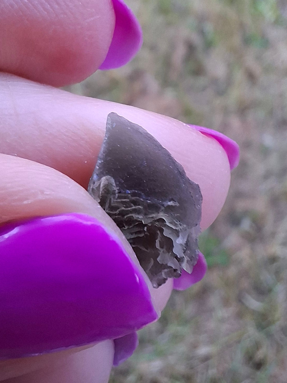 Moldavite Piece, 0.79g, Tektite (Ref: 1441)