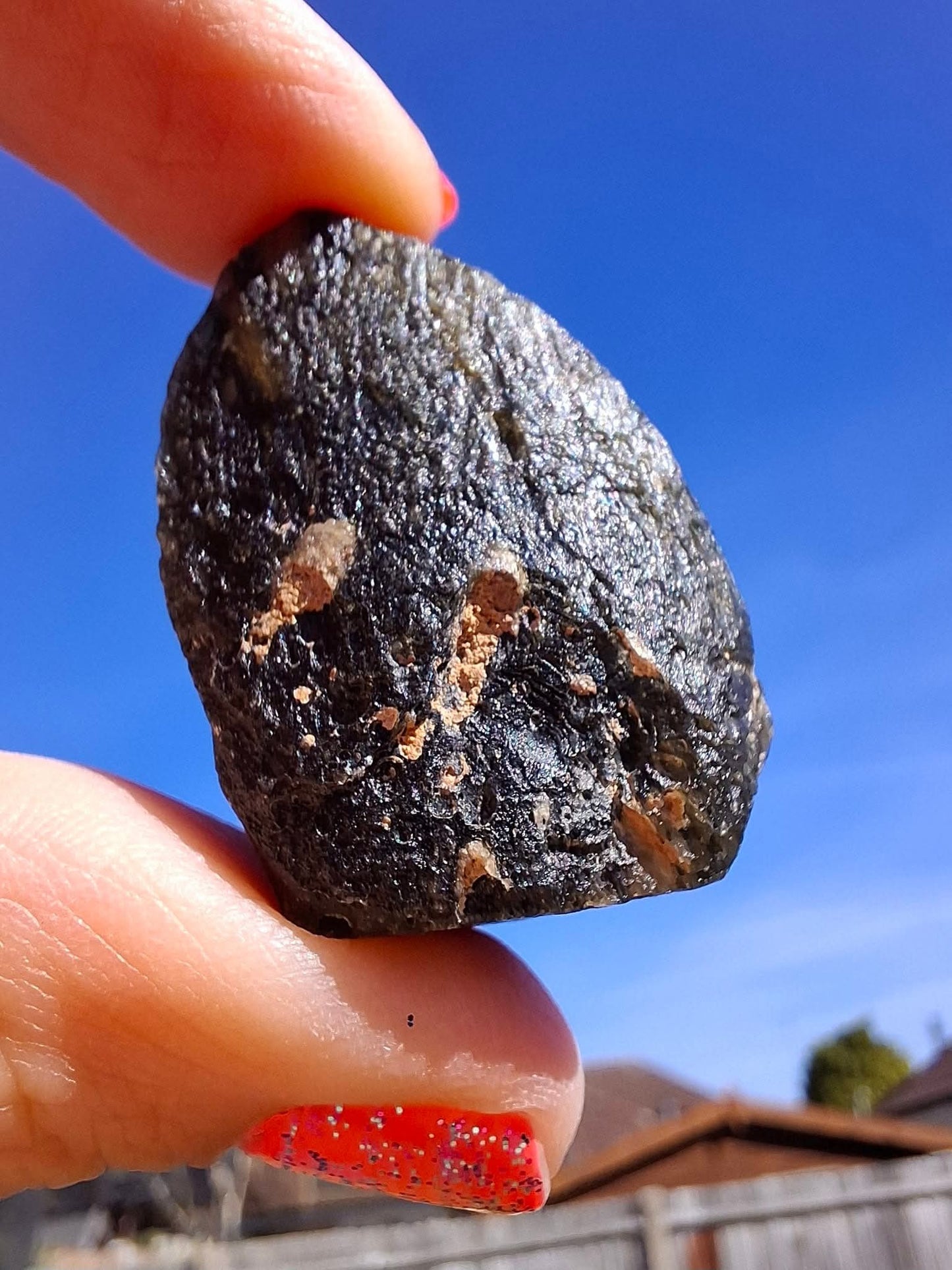 Moldavite Piece, JAKULE, 18.55g, Tektite (Ref: 1172)