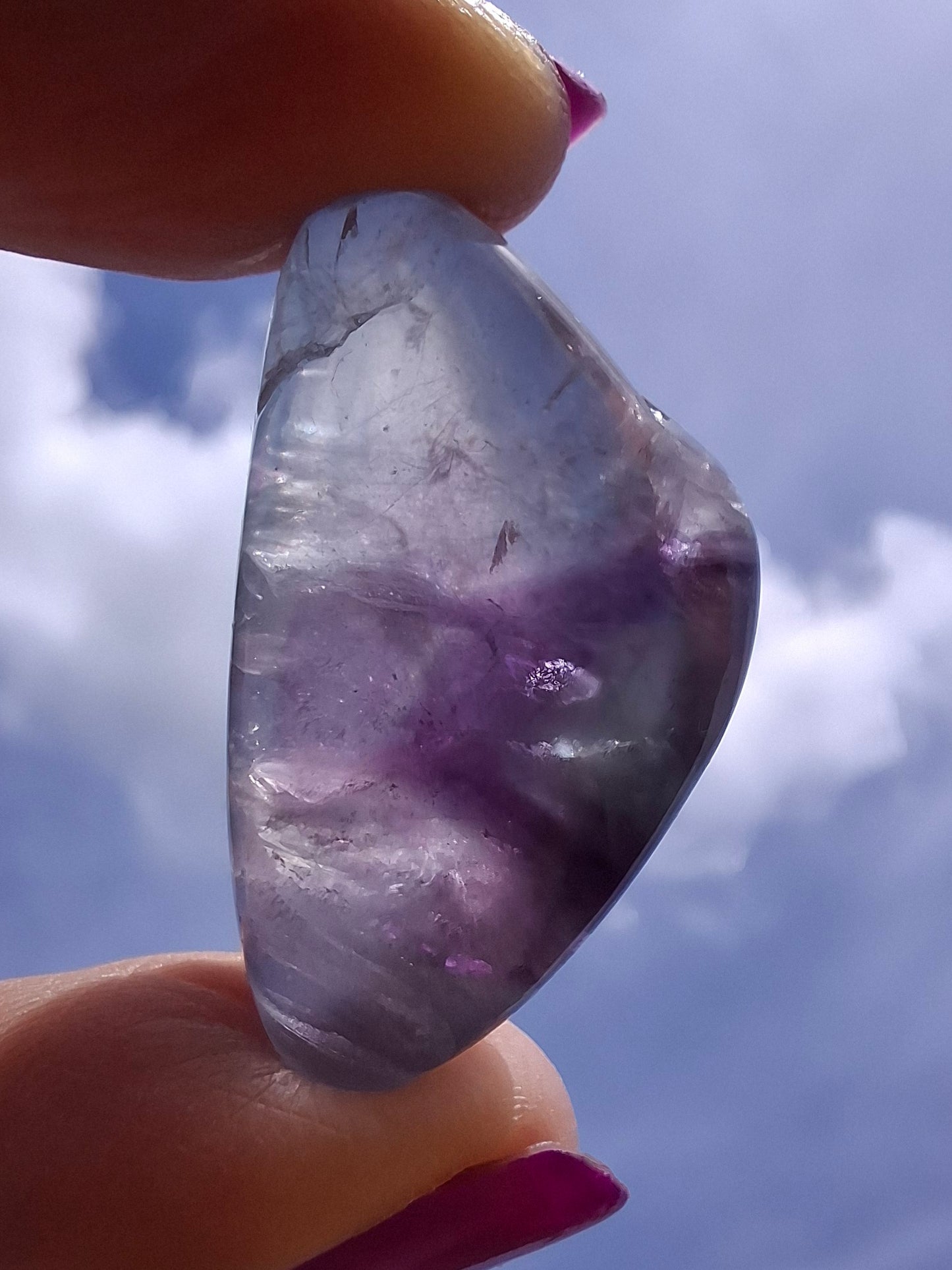 Fluorite, Tumble Stone, Crystal (Ref :T46)