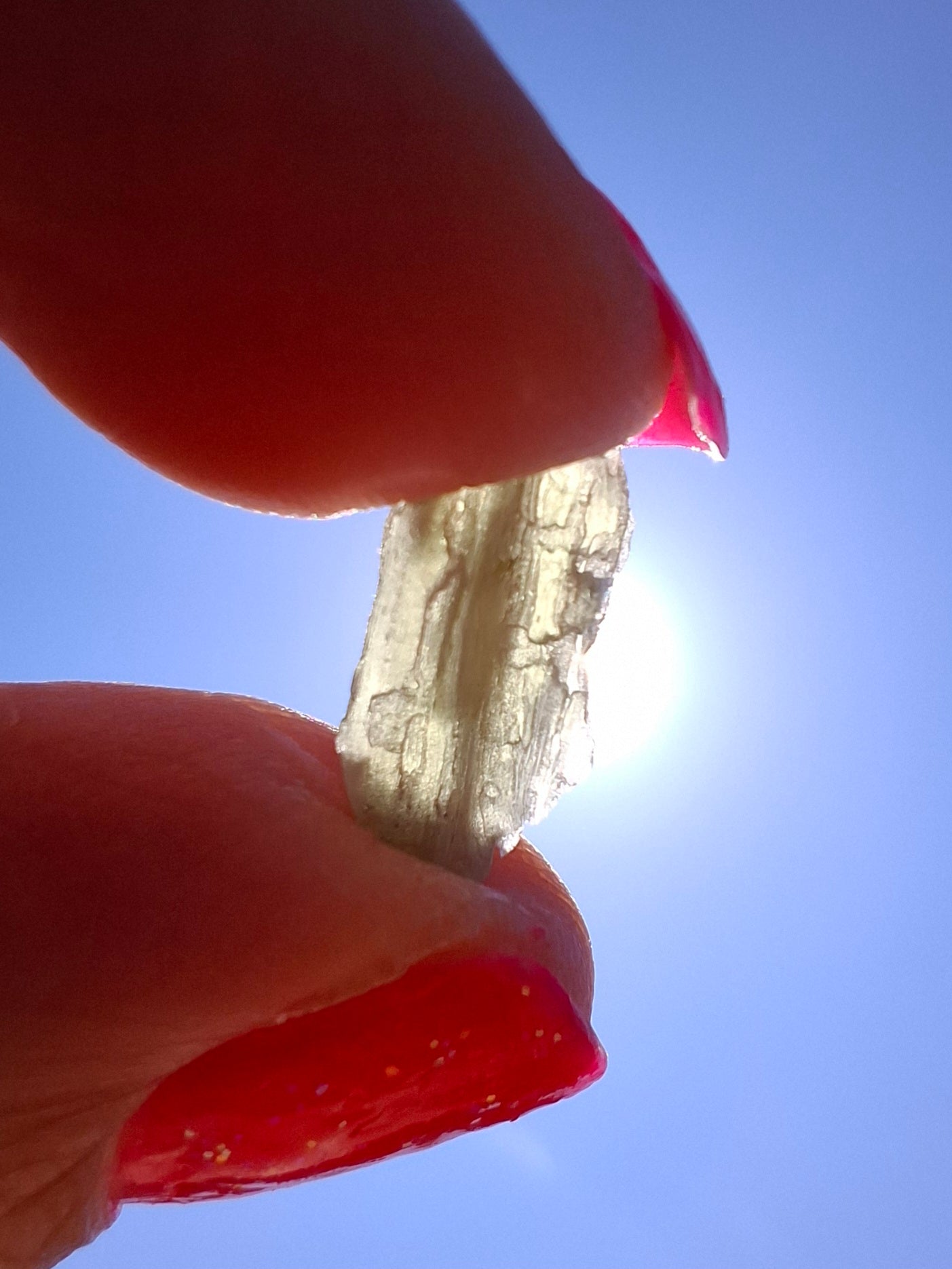 Moldavite Piece, SNOWFLAKE, FROSTED, BRUSNA, Tektite (Ref: 1494)