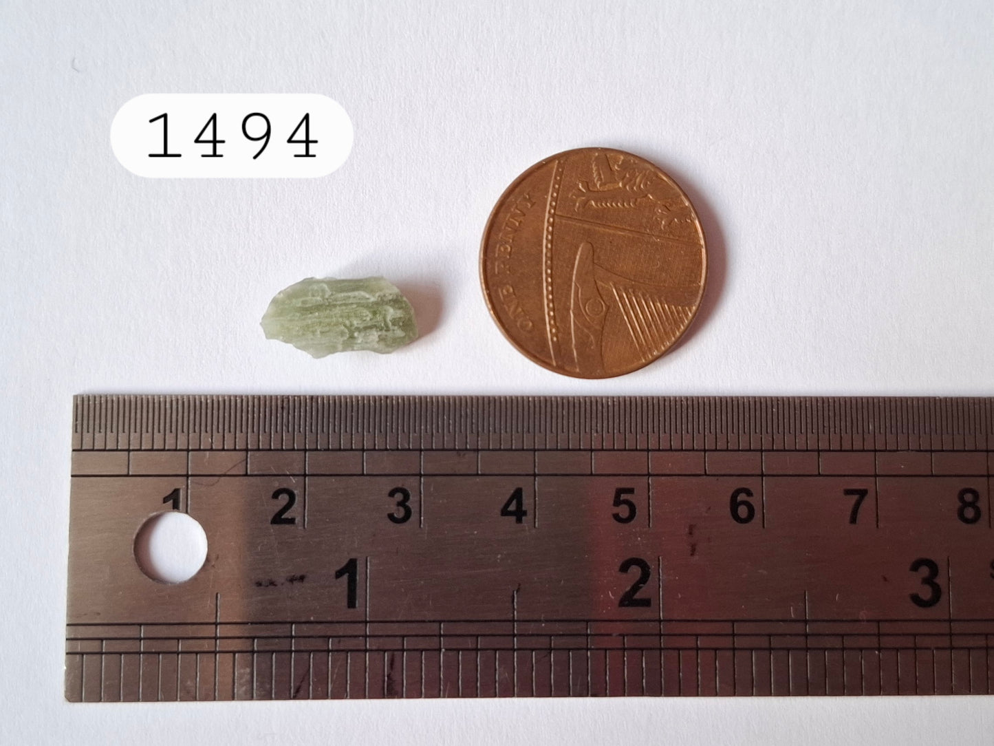 Moldavite Piece, SNOWFLAKE, FROSTED, BRUSNA, Tektite (Ref: 1494)