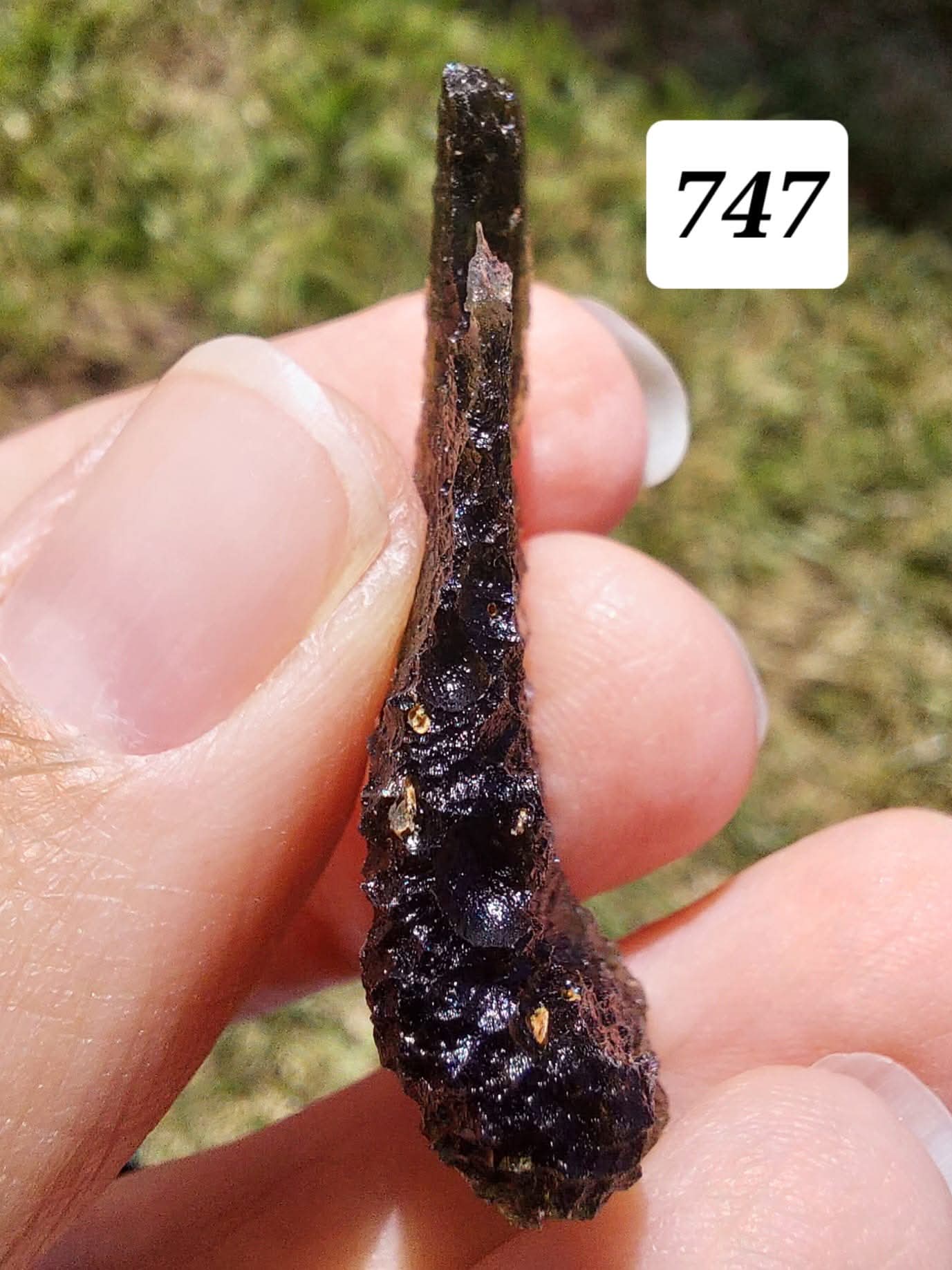Moldavite Piece, MALY CHLUM, 5.57g, Tektite (Ref: 747)