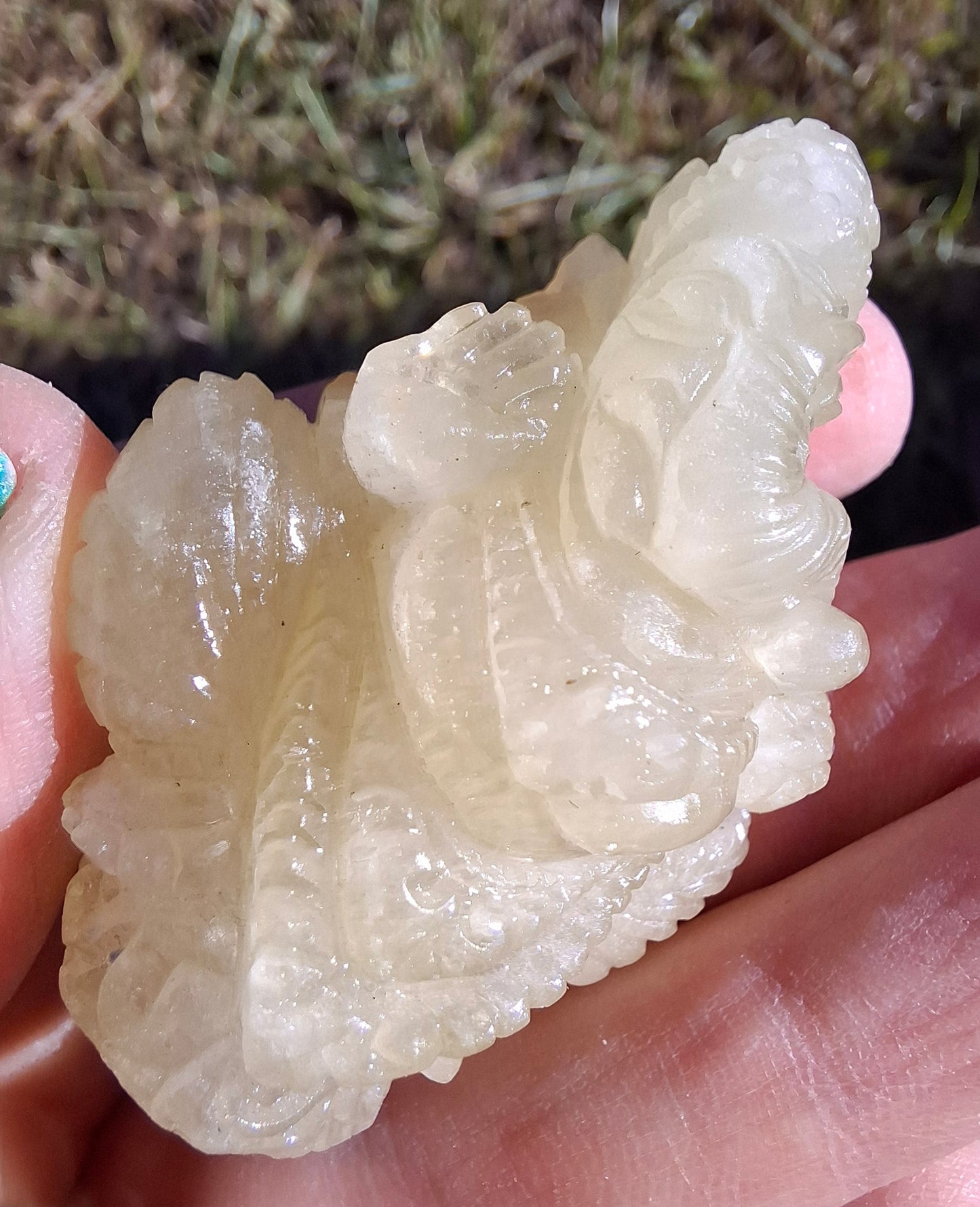 Libyan Desert Glass GANESHA craving, 31.21g, Tektite (Ref: Ganesha2)