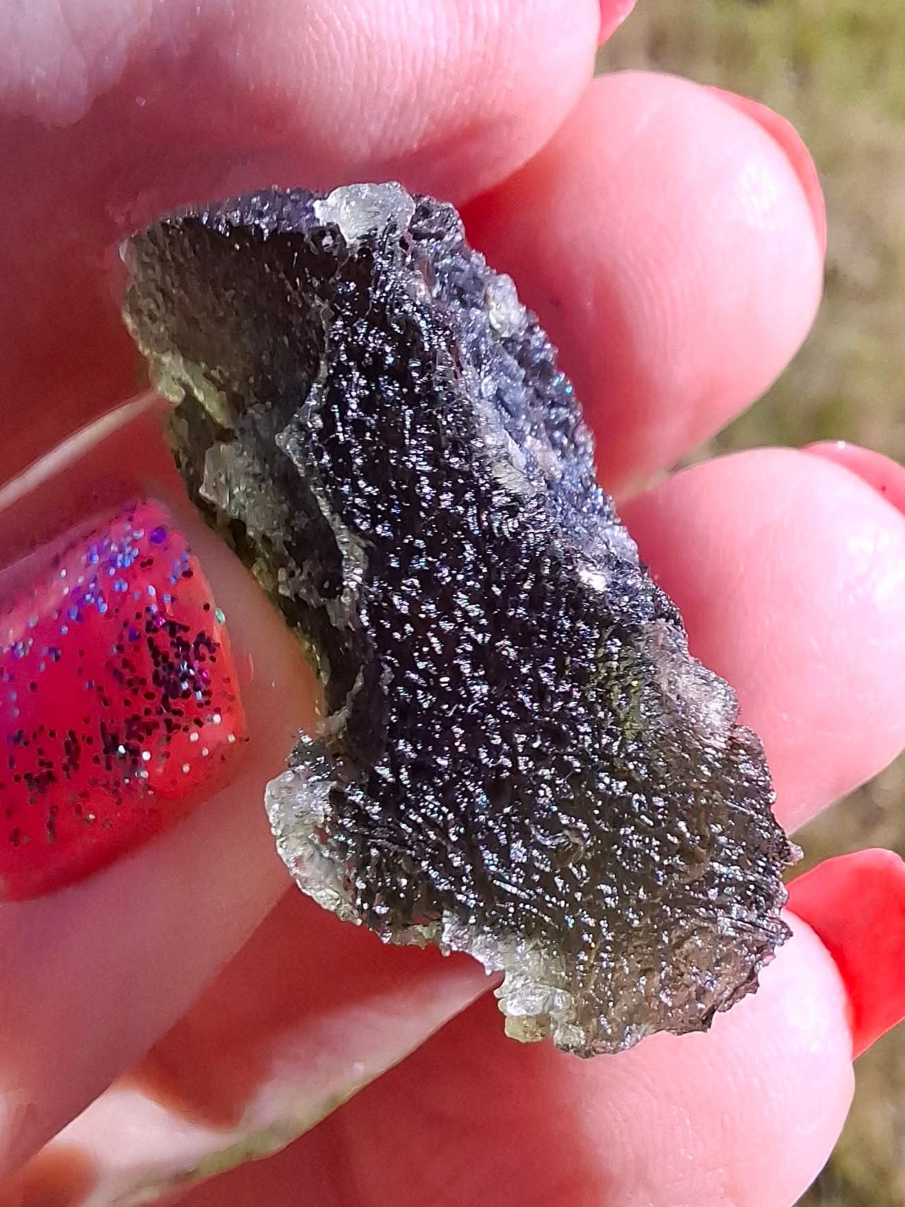 Moldavite Piece, JAKULE, 10.05g, Tektite (Ref: 1174)
