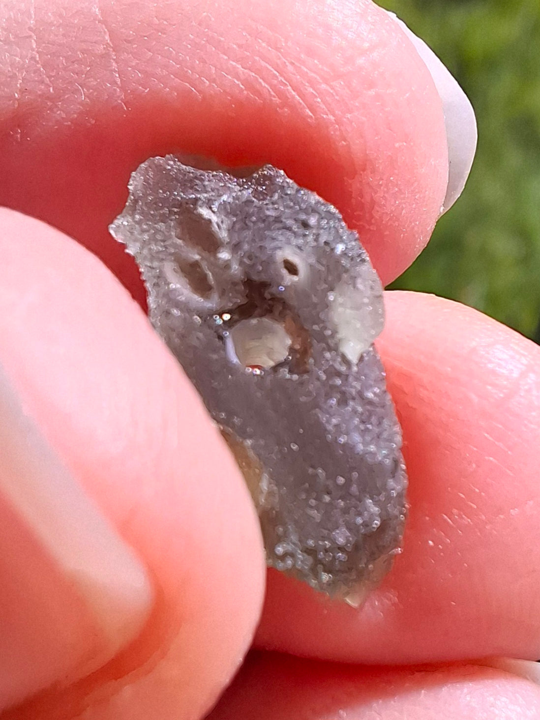 DRILLED, Moldavite Piece, 1.07g, Tektite (Ref: D17)