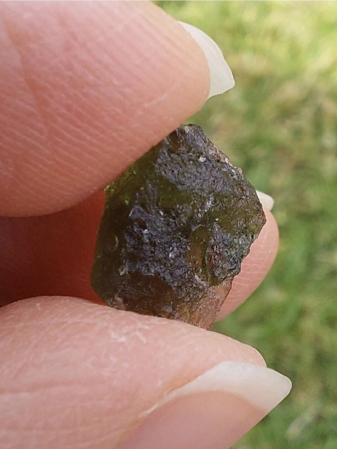 Moldavite Piece, 0.76g, Tektite (Ref: E207)