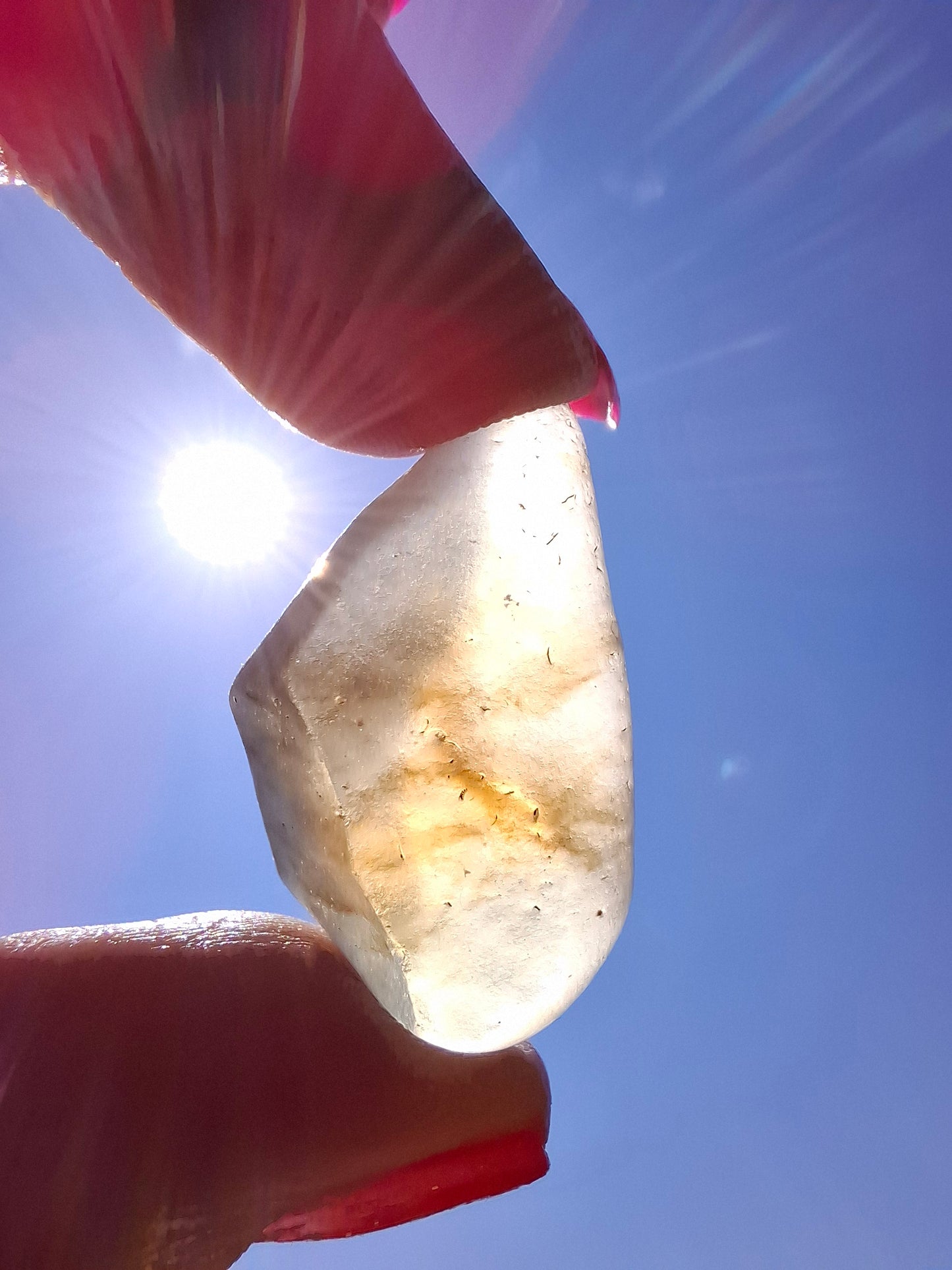 Libyan Desert Glass (darker) Piece, 7.38g, Tektite (Ref: L1375)