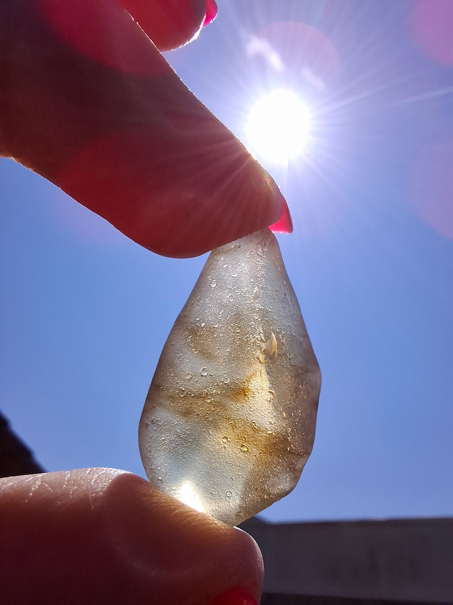 Libyan Desert Glass (darker) Piece, 7.38g, Tektite (Ref: L1375)