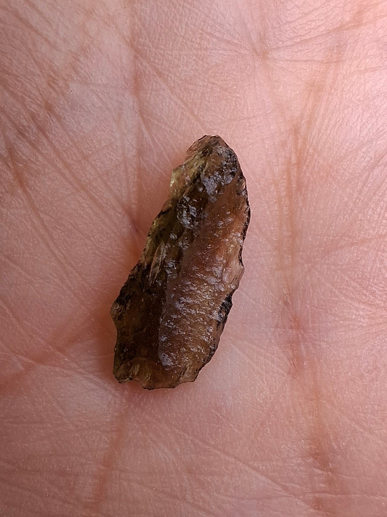 Moldavite Piece, 0.44g, Tektite (Ref: 1420)