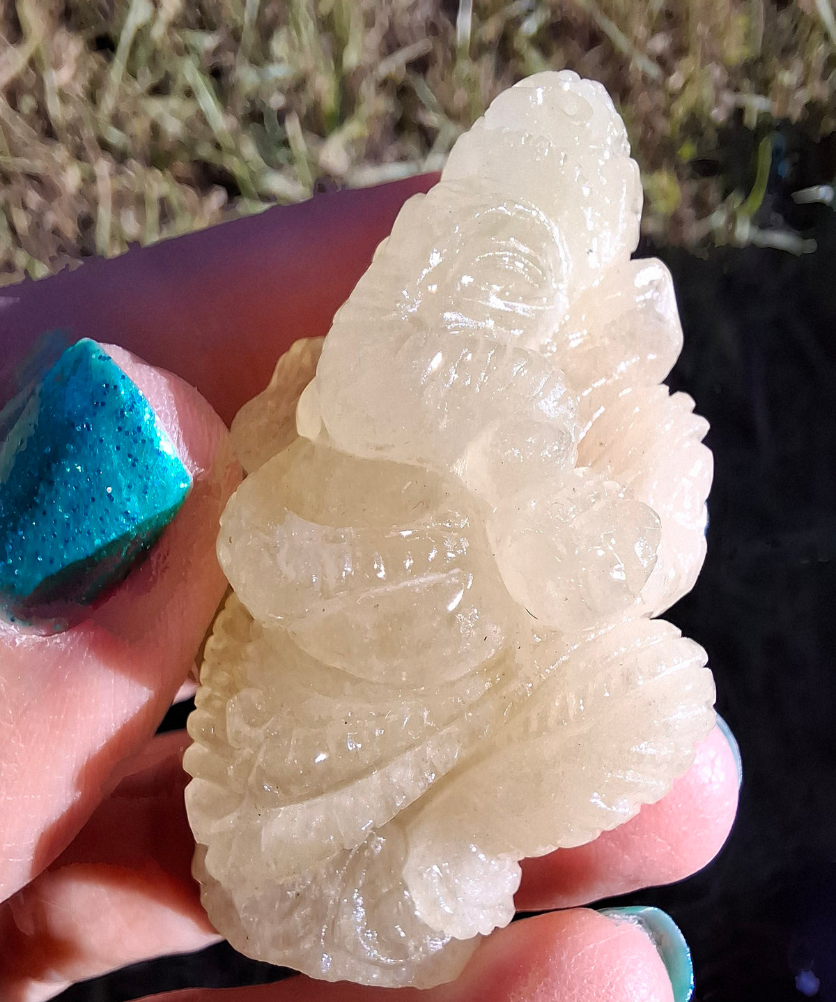 Libyan Desert Glass GANESHA craving, 31.21g, Tektite (Ref: Ganesha2)
