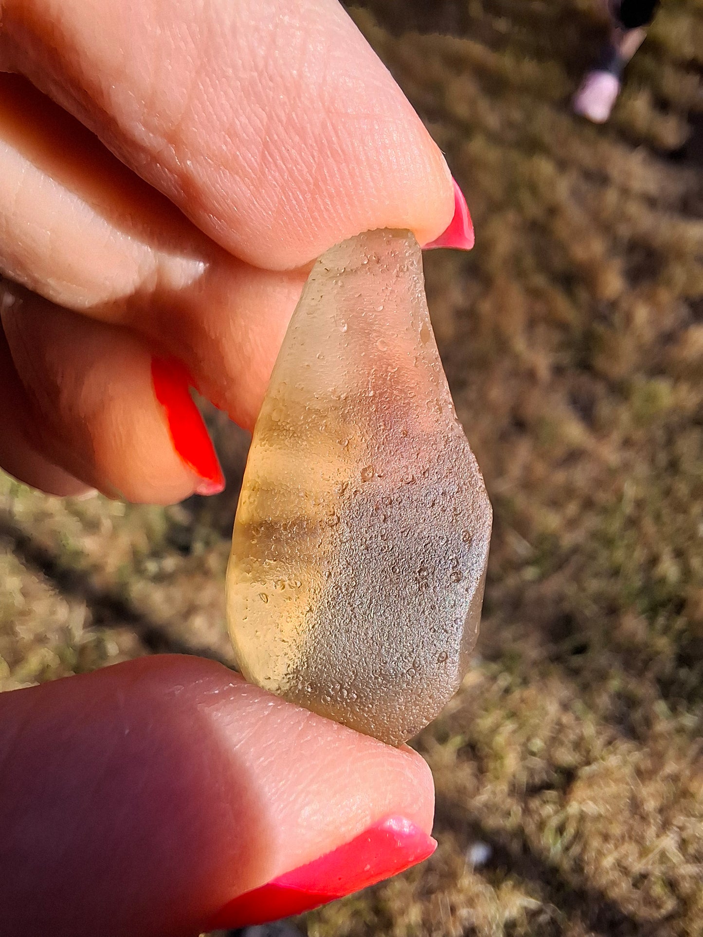 Libyan Desert Glass (darker) Piece, 7.38g, Tektite (Ref: L1375)