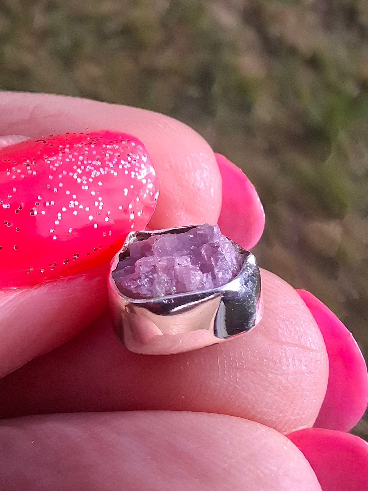 Punk Tourmaline Pendant, 925 Silver, Crystal (Ref: PT9)