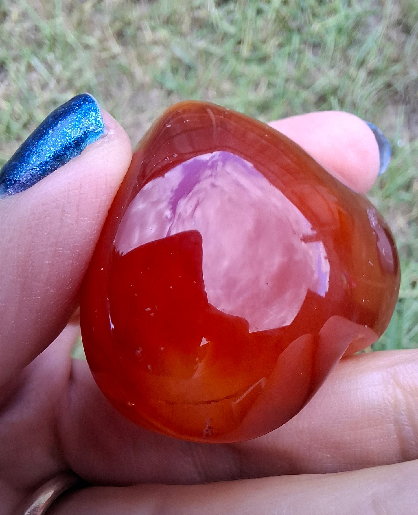 Druzy Carnelian Heart, Crystal (Ref: DCH1)