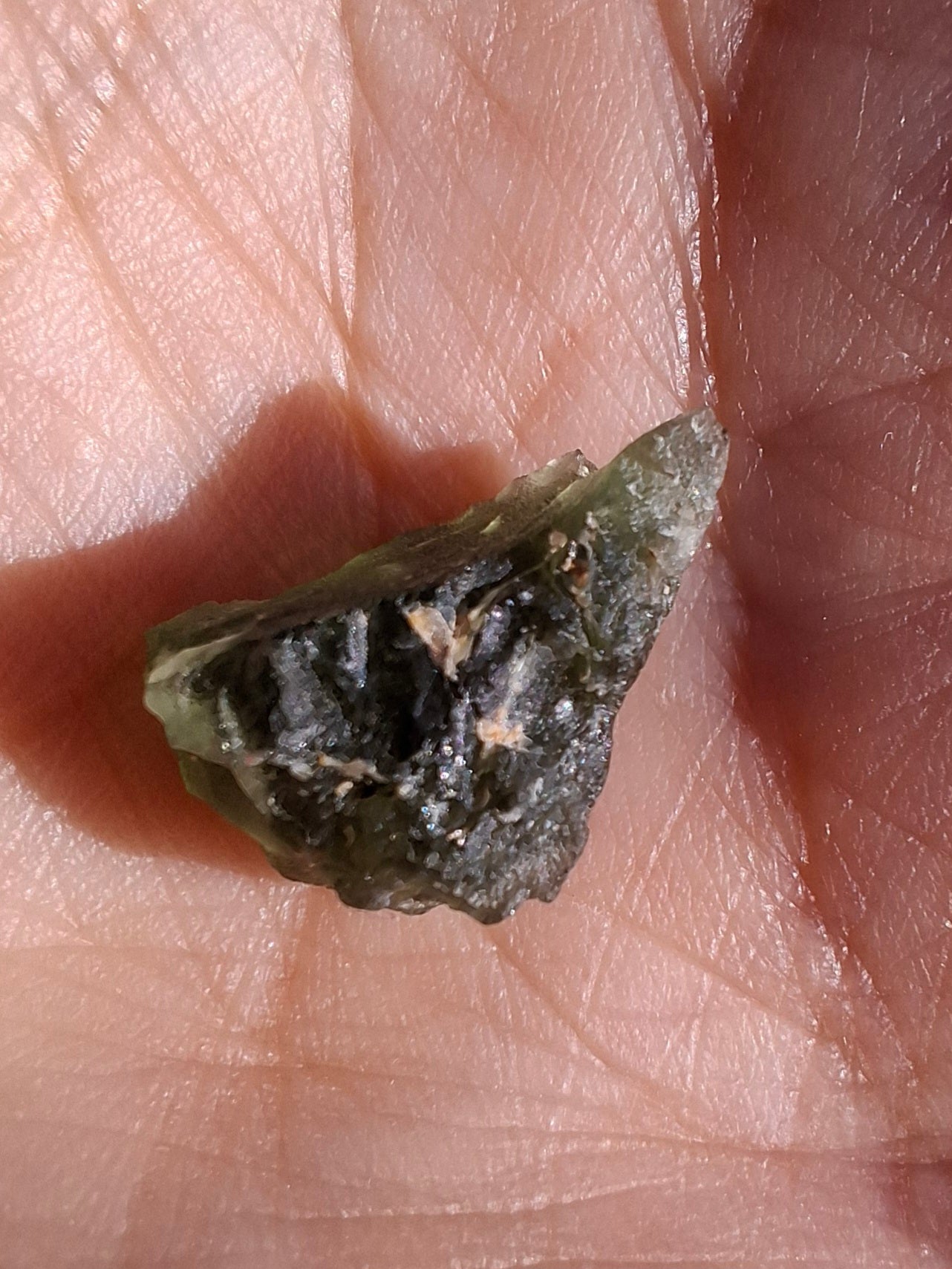 Moldavite Piece, 1.23g, Tektite (Ref: 1484)