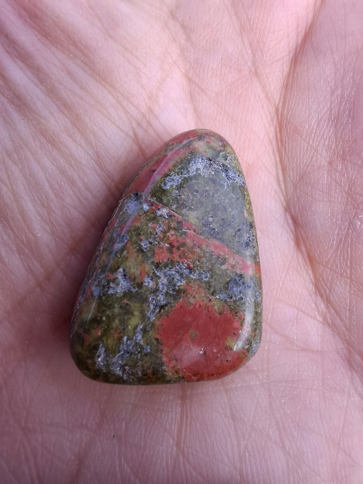 Unakite, Tumble Stone, Crystal (Ref: T180)