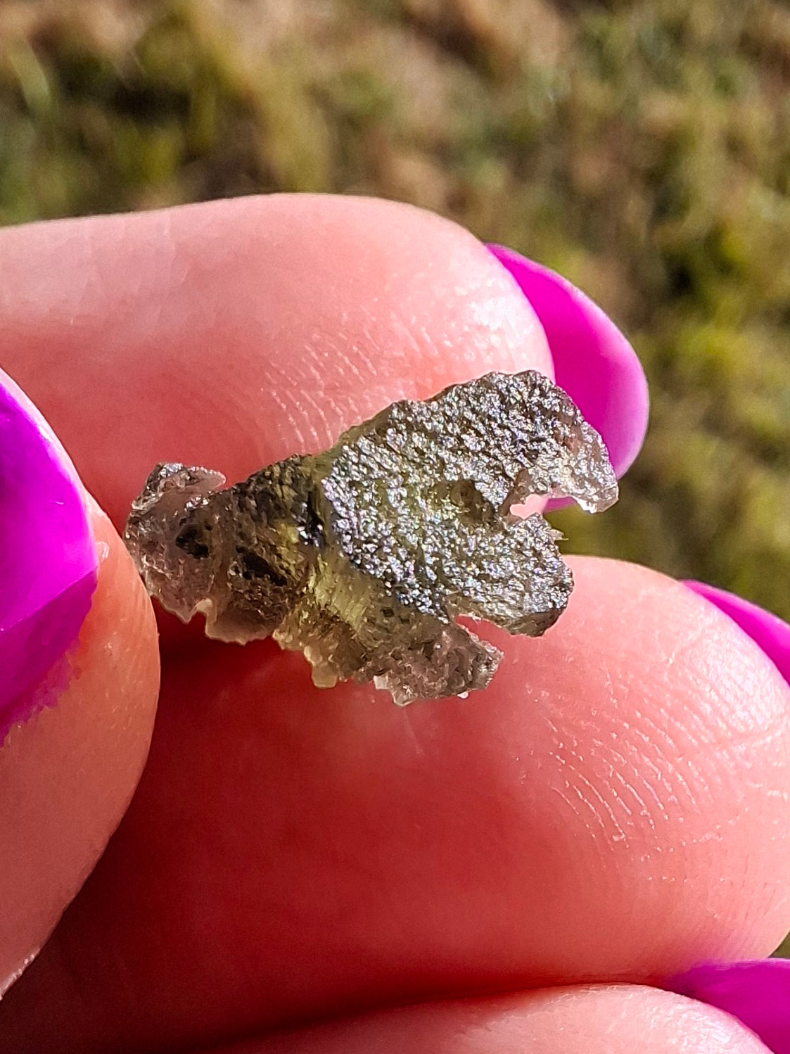 Moldavite Piece, 1.00g, Tektite (Ref: 1442)