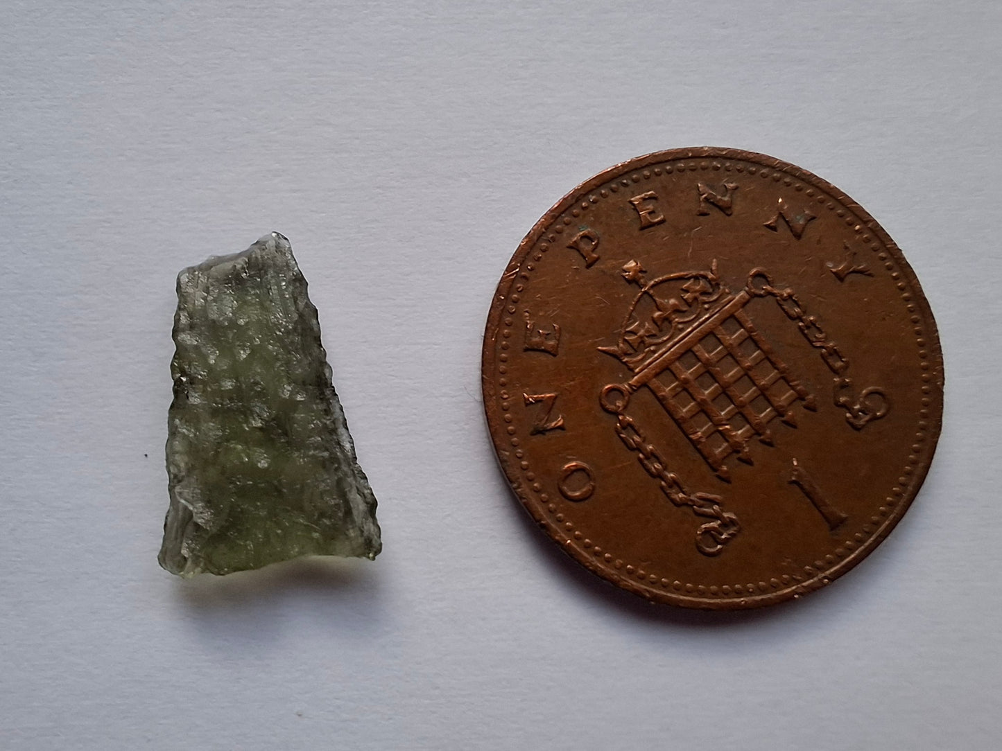Moldavite small Piece, 0.39g. Tektite (Ref: 1430)