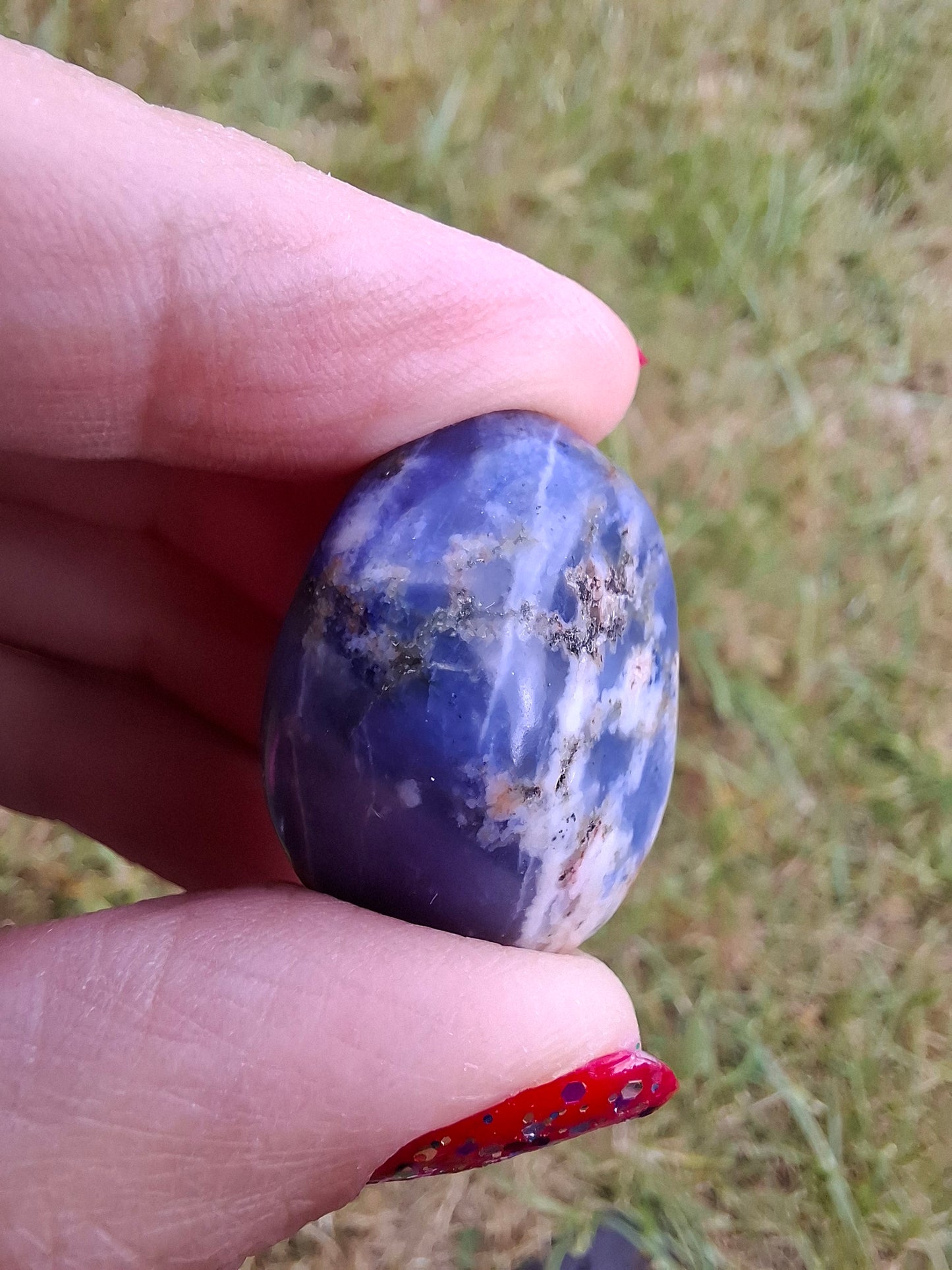 Sodalite, Tumble Stone, Crystal (Ref: T154)