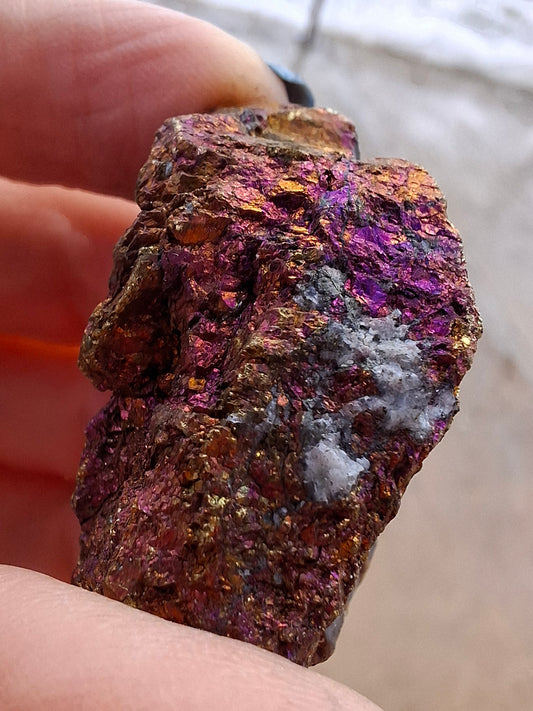 Natural Peacock Ore / Chalcopyrite, Crystal (Ref: NPO2)