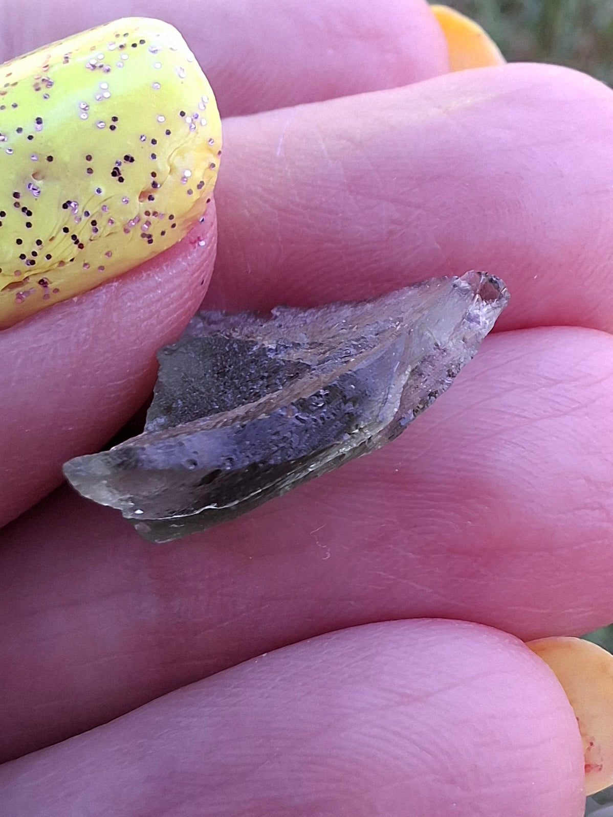 Moldavite Piece, 0.87g, Tektite (Ref: 1477)