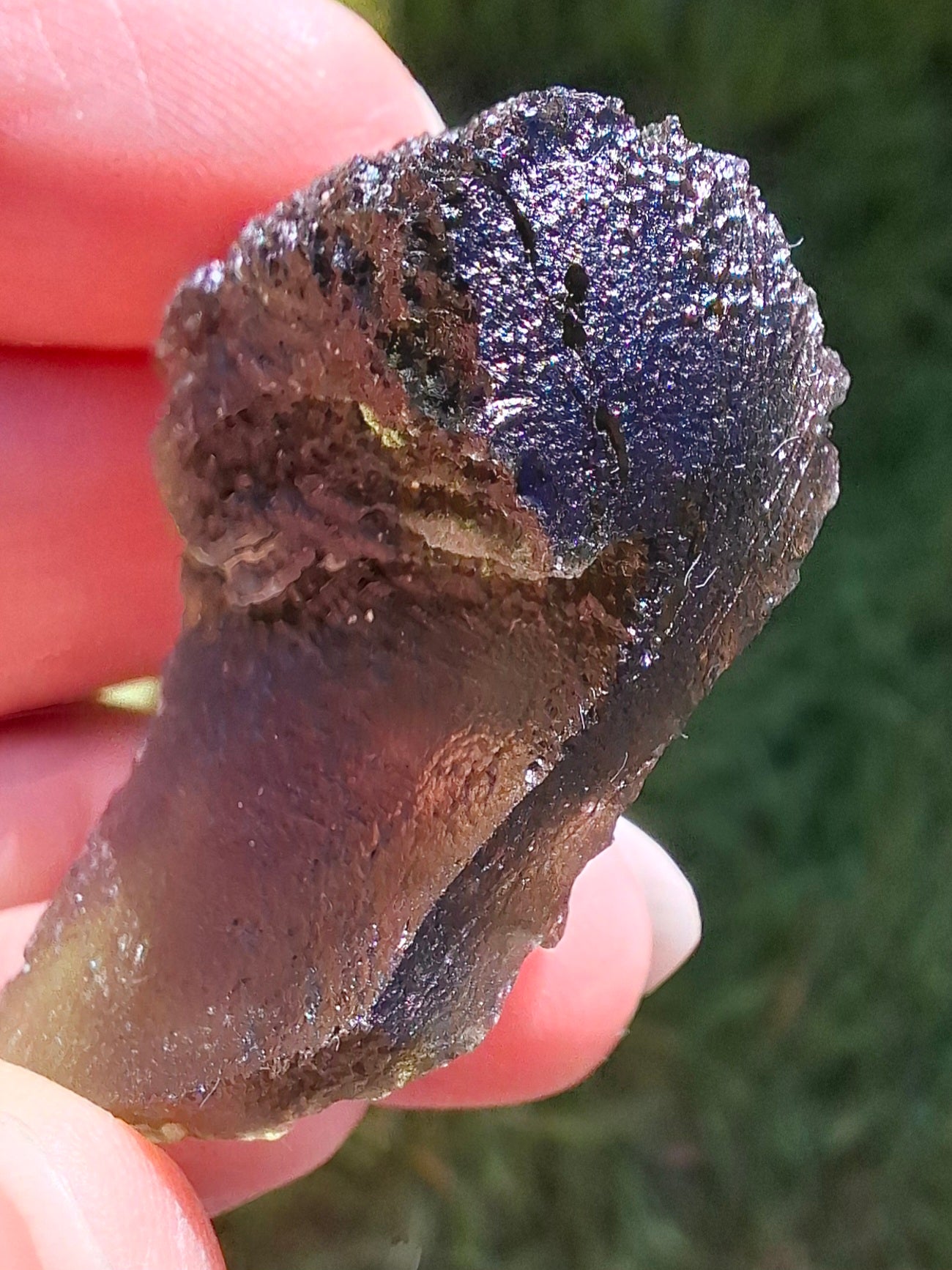 Moldavite Piece, SLAVCE, 13.52g, Tektite (Ref: 1178)