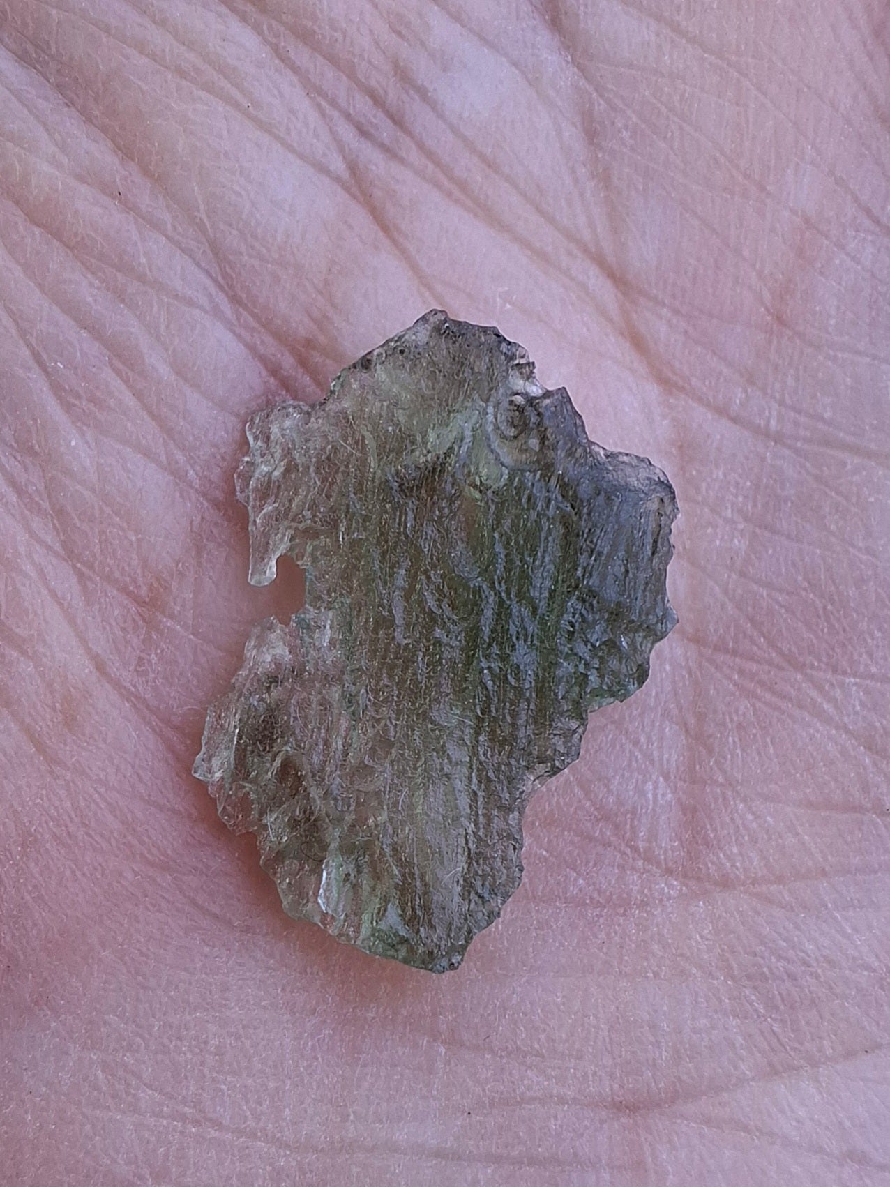 Moldavite Piece, 0.80g, Tektite (Ref: 1397)