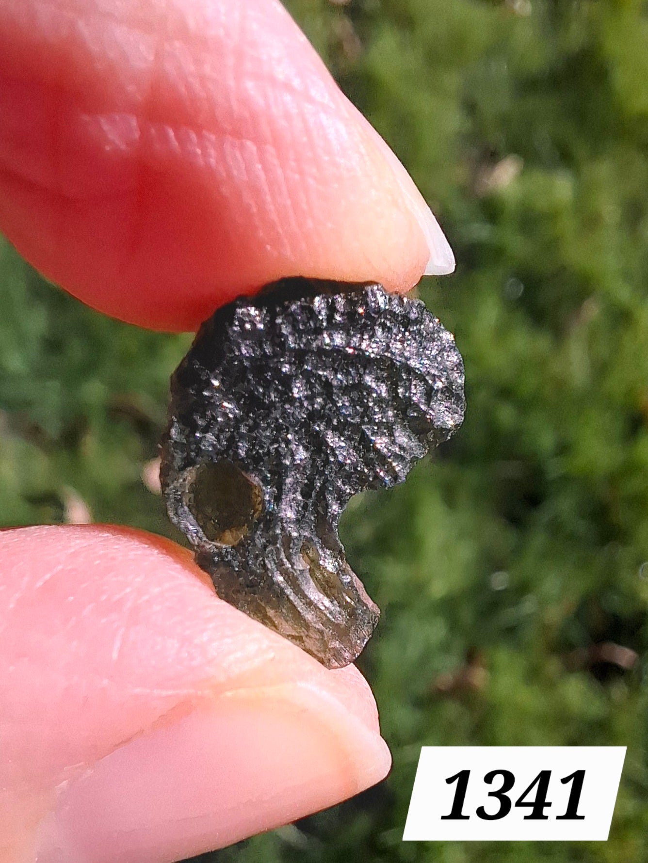 Moldavite Piece, 1.24g, Tektite (Ref: 1341)
