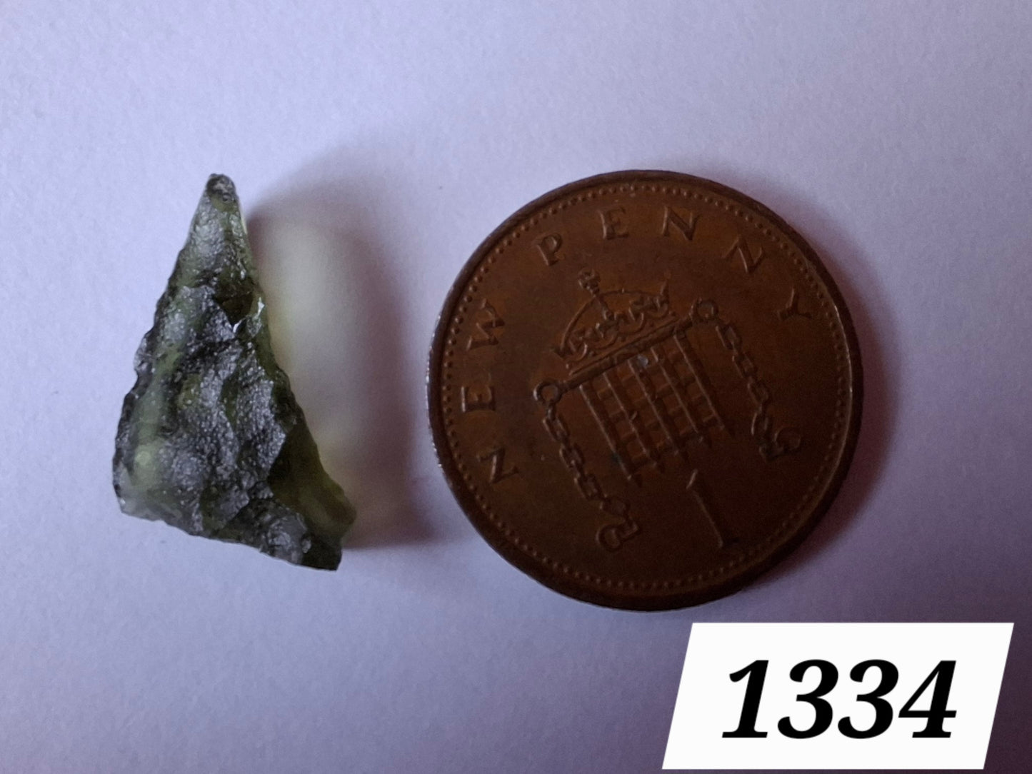 Moldavite Piece, 0.73g, Tektite (Ref: 1334)