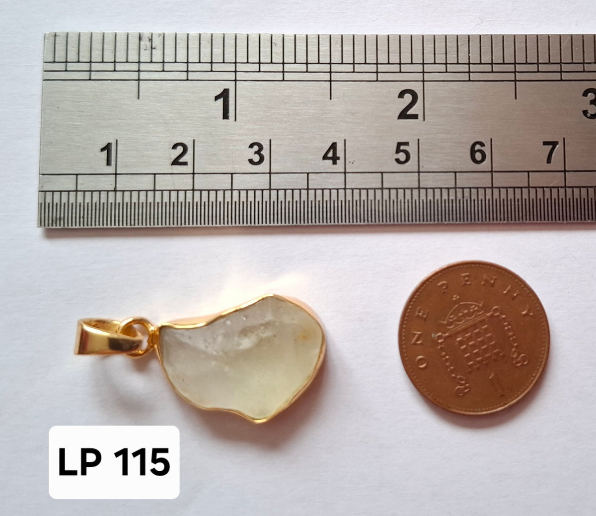 Libyan Desert Glass Pendant, 14K GOLD Plated, Tektite (Ref: LP115)