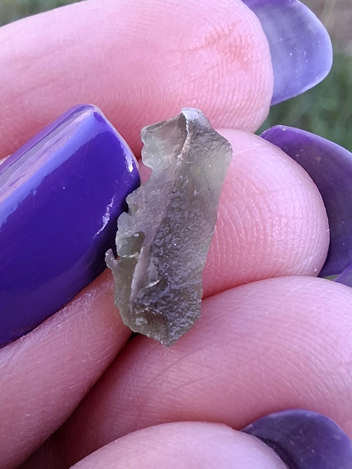 Moldavite Piece, 0.40g, Tektite (Ref: 1487)