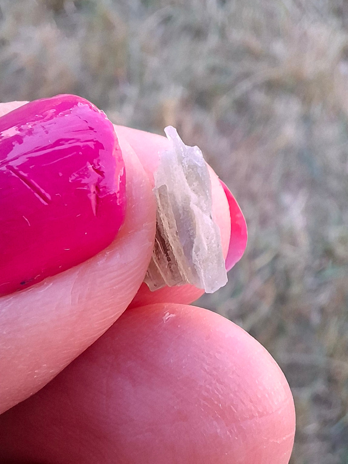 Moldavite Piece, SNOWFLAKE, FROSTED, BRUSNA, 0.28g, Tektite (Ref: 1504)