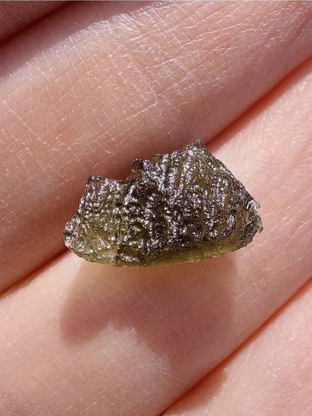 Moldavite Piece, NESMEN LES, 0.62g, Tektite (Ref: 840)
