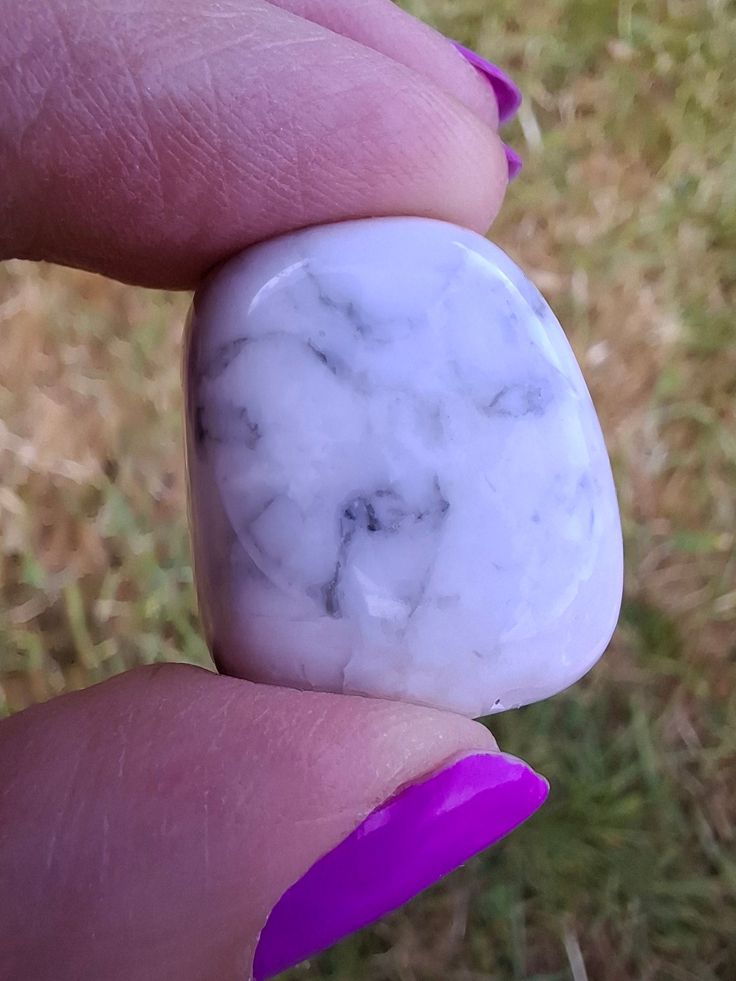 Howlite, Tumble Stone, Crystal (Ref: T44)