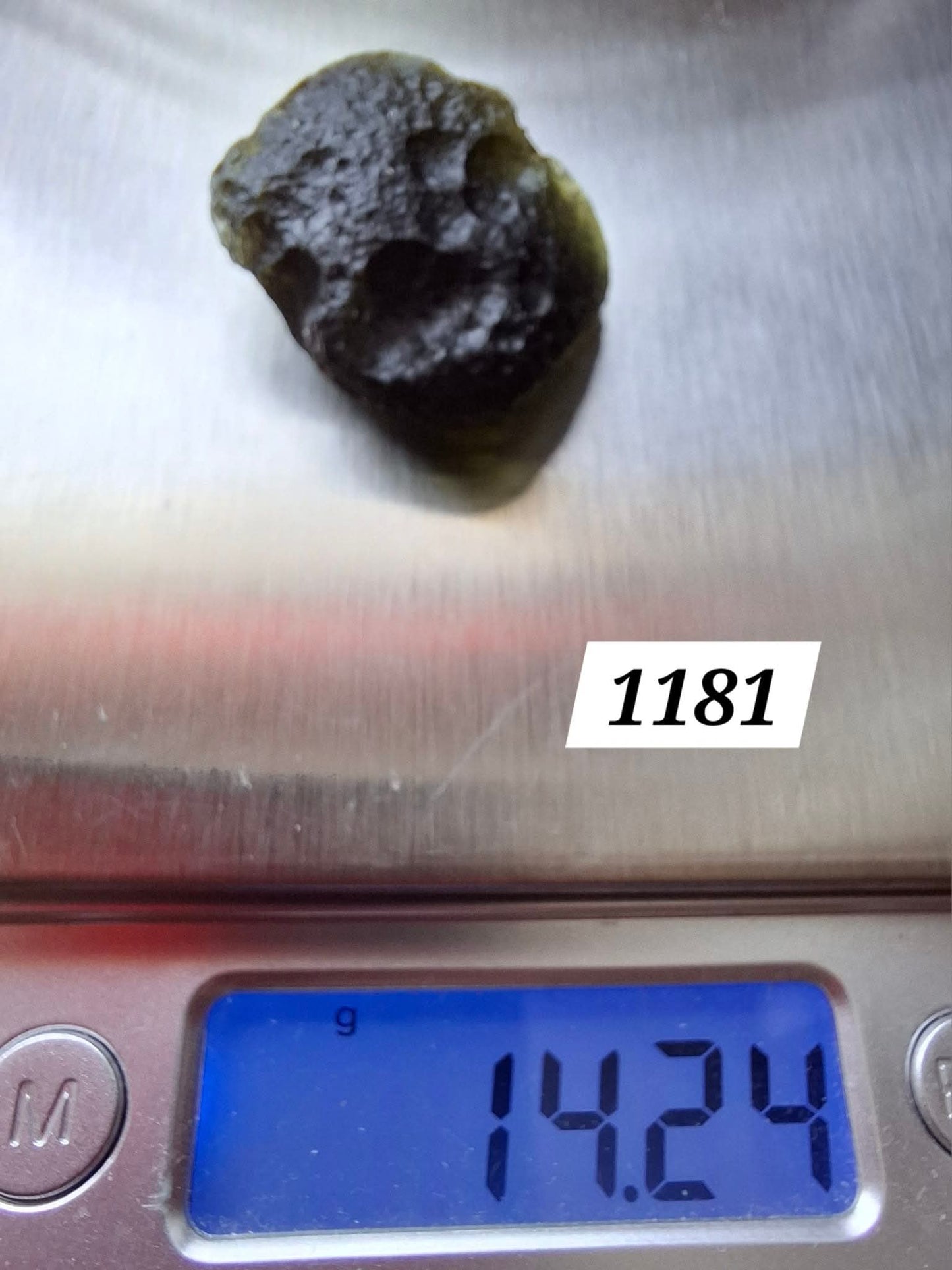 Moldavite Piece, CHLUM, 14.24g, Tektite (Ref: 1181)