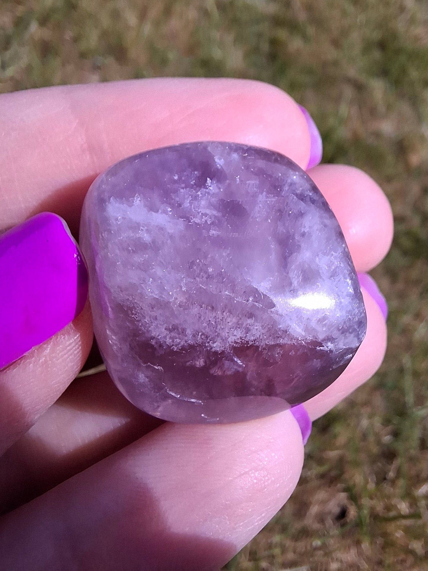 Fluorite, Tumble Stone, Crystal (Ref: T58)