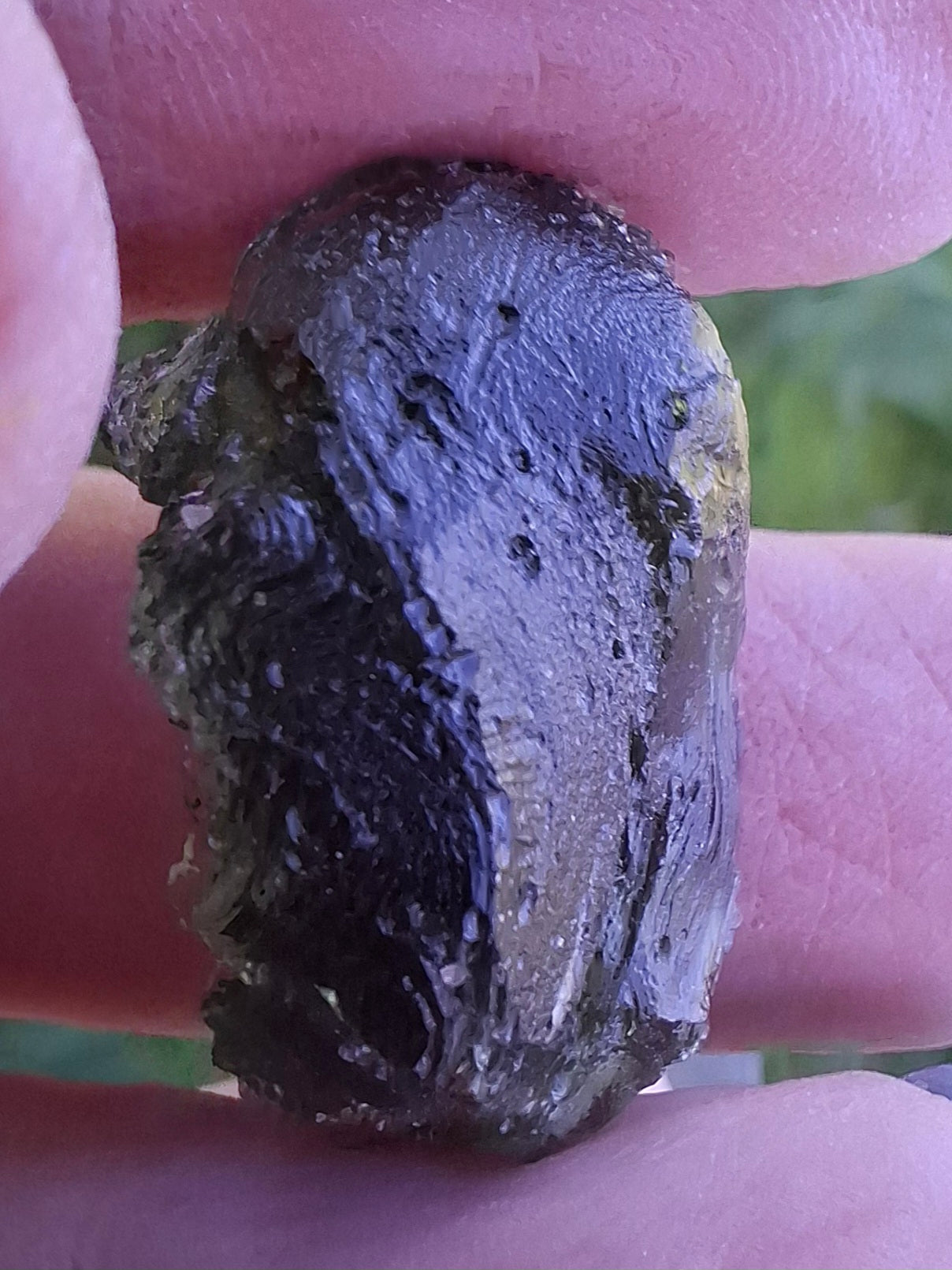 Moldavite Piece, NESMEN, 5.46g, Tektite (Ref: 1373)