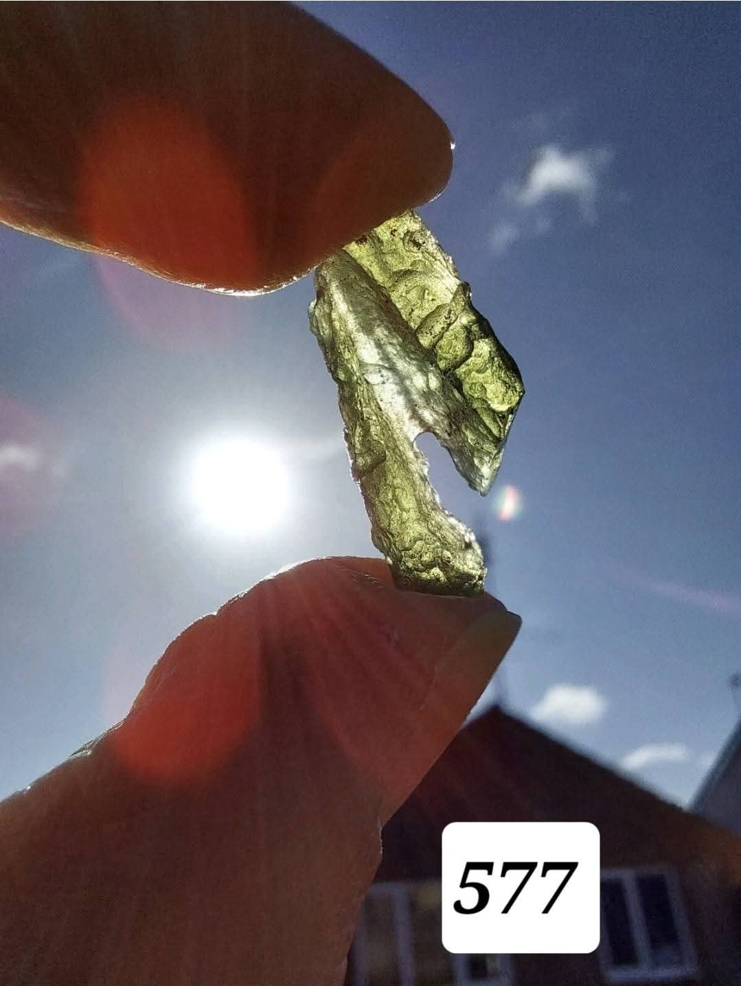 Moldavite Piece, 1.09g, Tektite (Ref: 577)