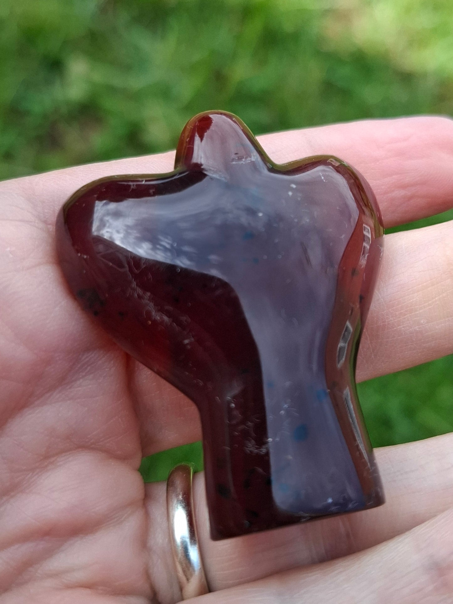 Red Amber Angel, 13.66g, Carving, Fossil (Ref: AA10)
