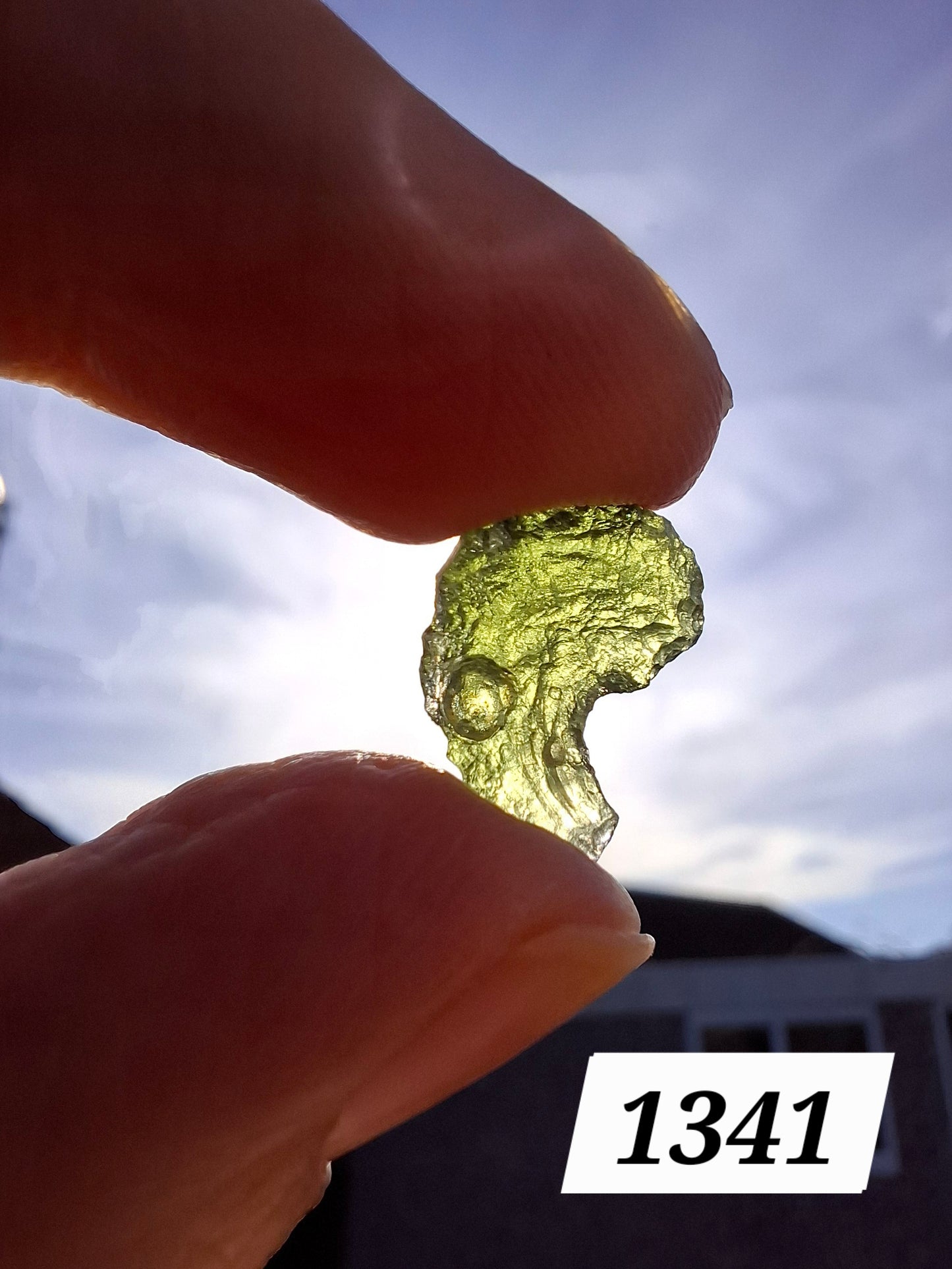 Moldavite Piece, 1.24g, Tektite (Ref: 1341)