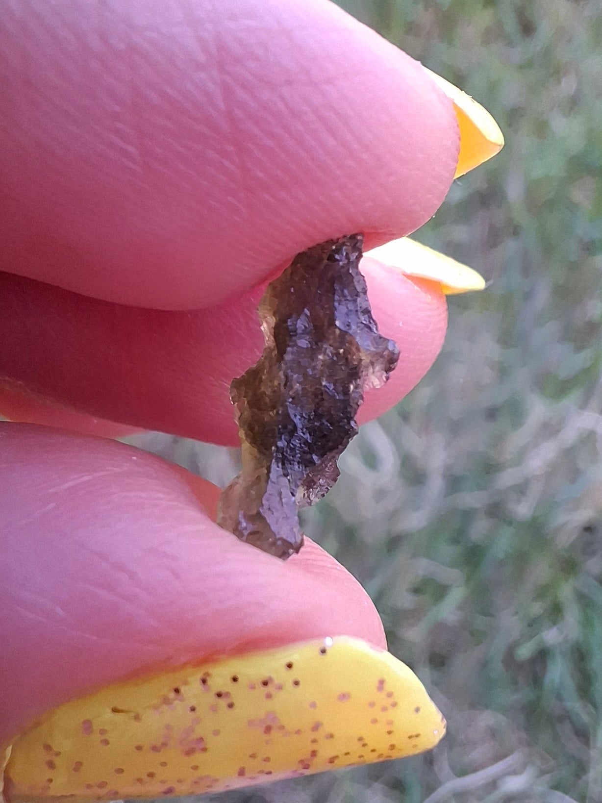 Moldavite small Piece, 0.34g, Tektite (Ref: 1476)