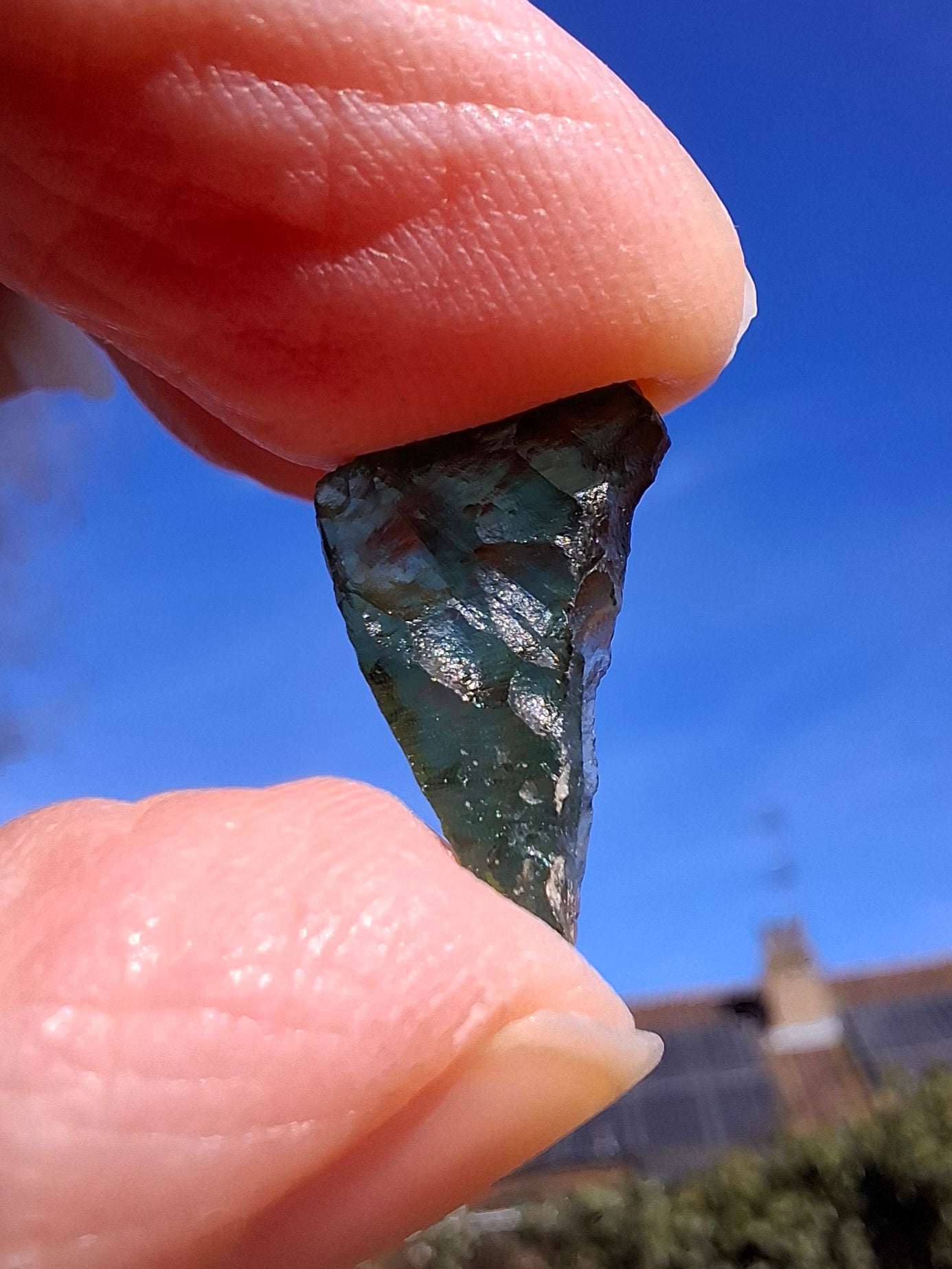 Moldavite Piece, 0.73g, Tektite (Ref: 1334)