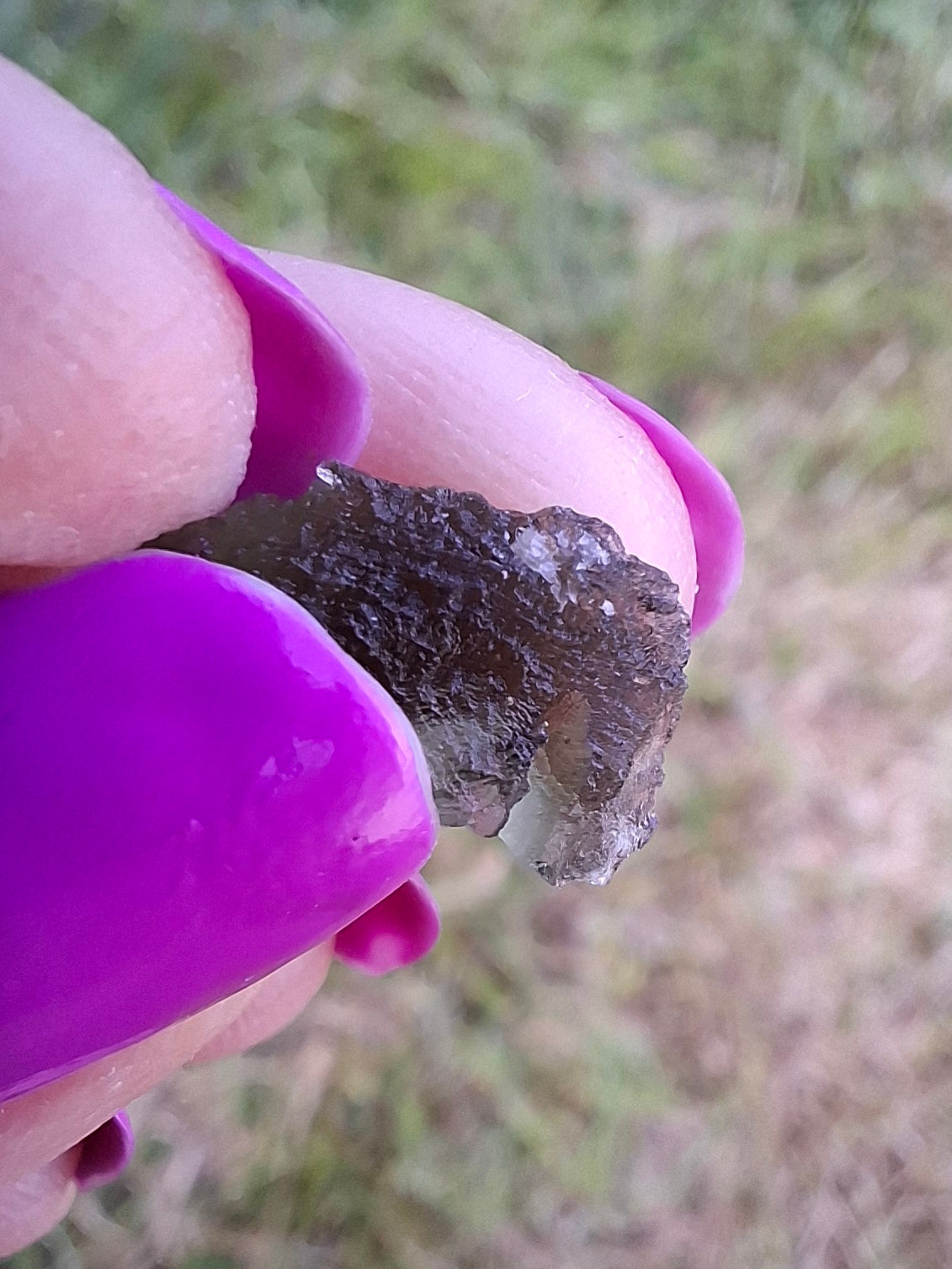 Moldavite Piece, 0.51g, Tektite (Ref: 1450)