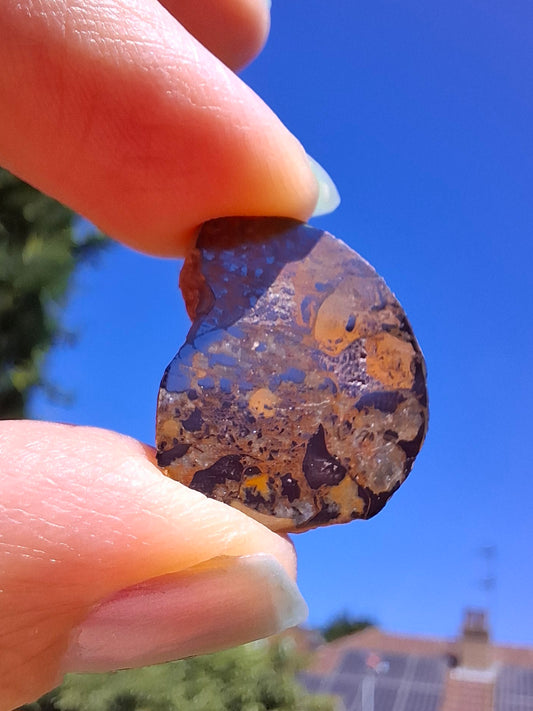 Small Haematite Ammonite HALF, 2.59g, Fossil (Ref: MA7)
