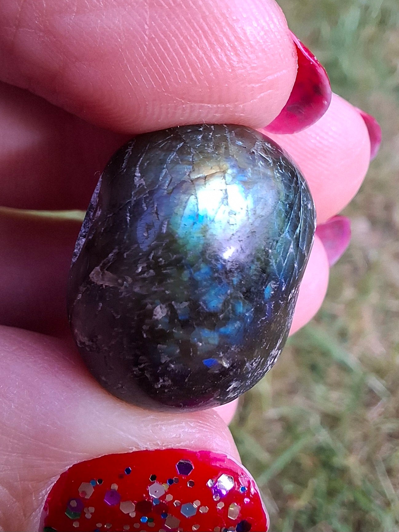 Labradorite, Tumble Stone, Crystal (Ref: T206)