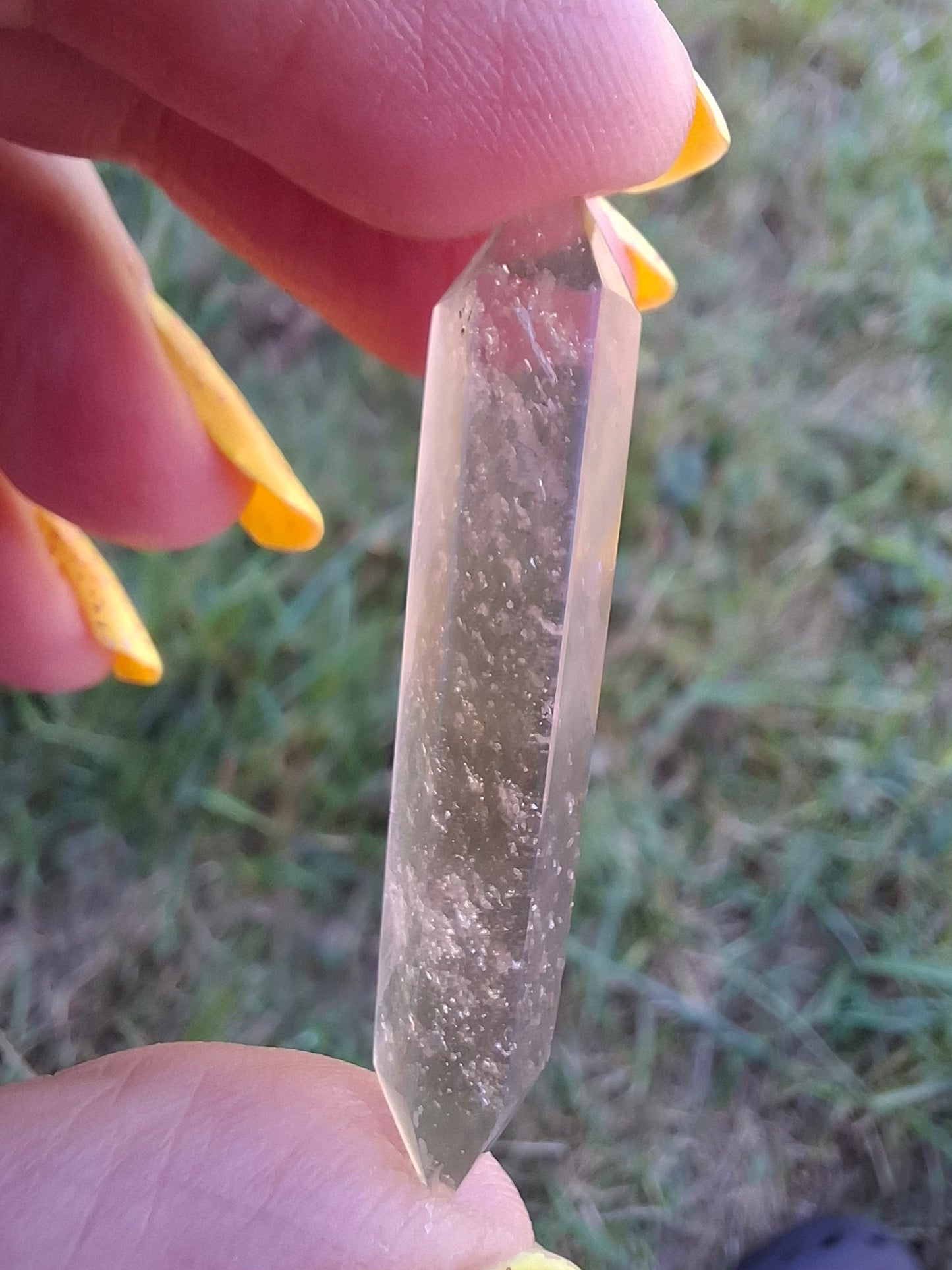 Libyan Desert Glass DT Carving, 3.93g, Tektite (Ref: LDT3)