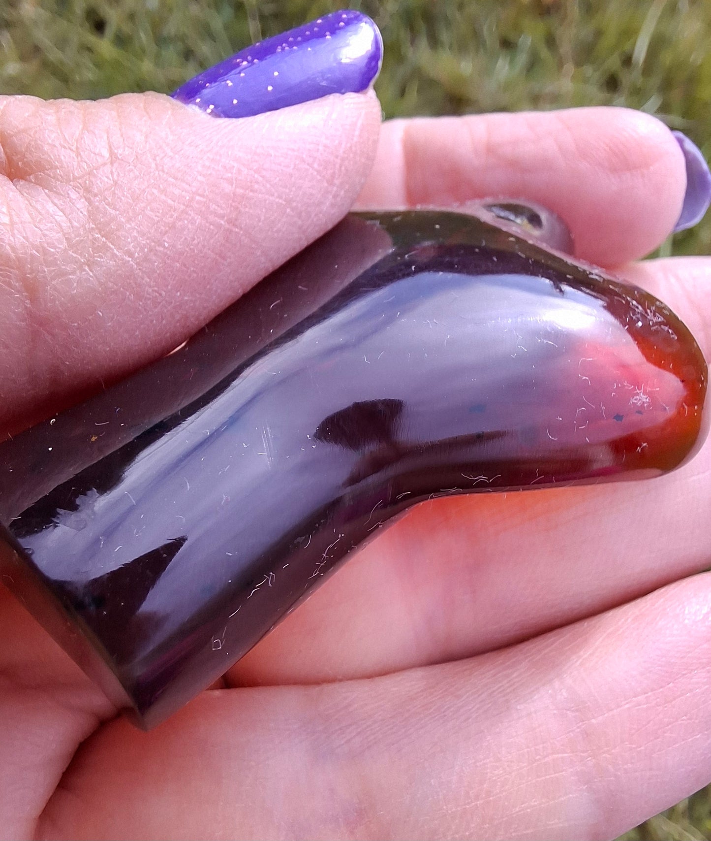 Red Amber Angel, 13.66g, Carving, Fossil (Ref: AA10)